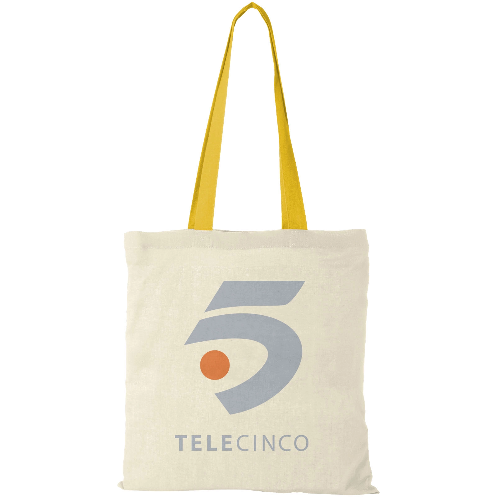 Immagine Shopper in cotone 100 g/m² con manici colorati Nevada - 7L