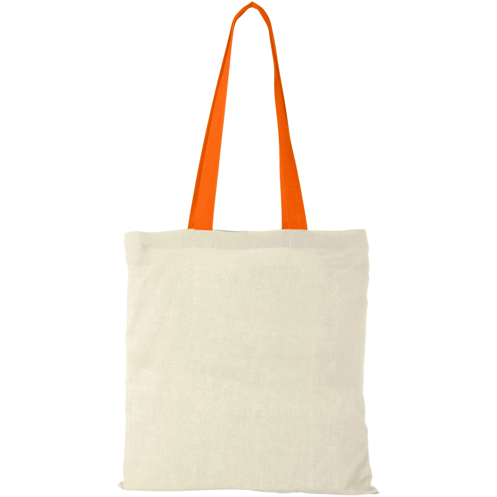 Immagine Shopper in cotone 100 g/m² con manici colorati Nevada - 7L