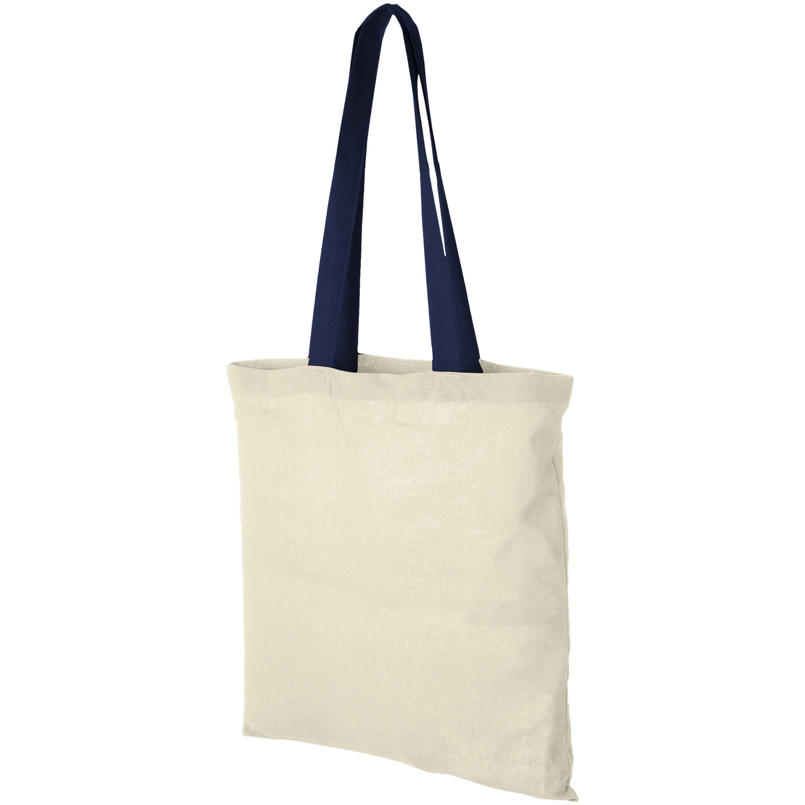 Immagine Shopper in cotone 100 g/m² con manici colorati Nevada - 7L