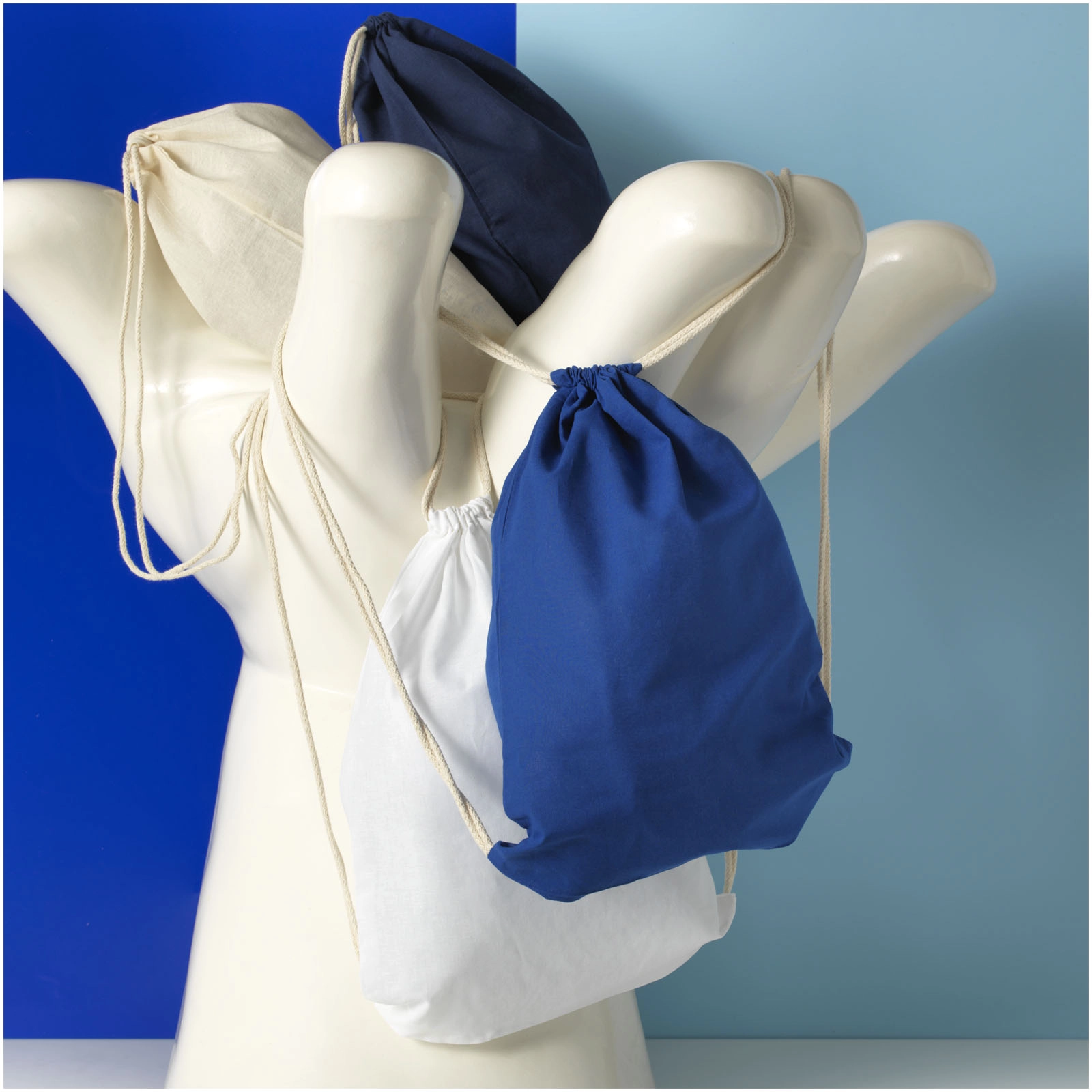Immagine Sacca in cotone 100 g/m² con coulisse Oregon - 5L