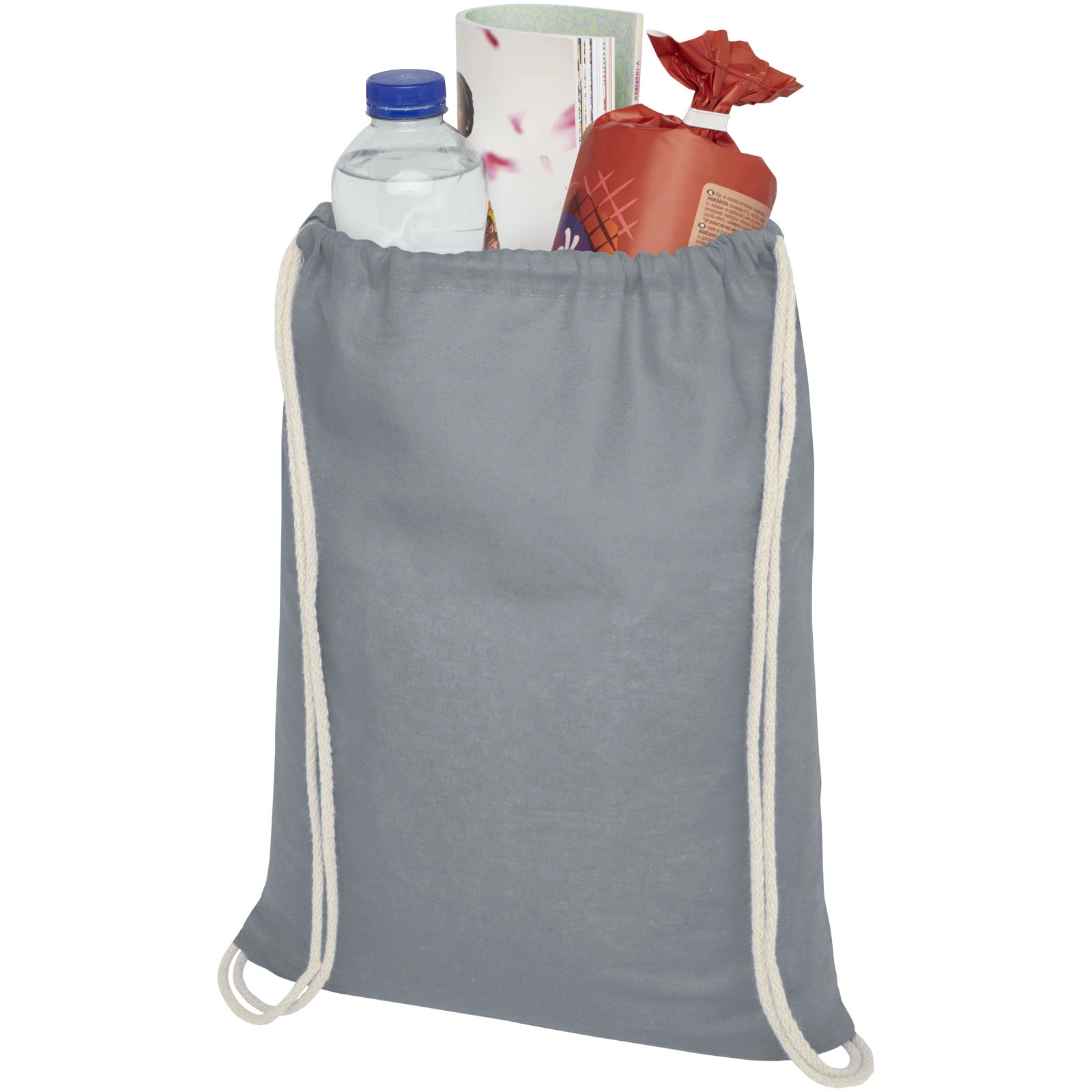 Immagine Sacca in cotone 100 g/m² con coulisse Oregon - 5L