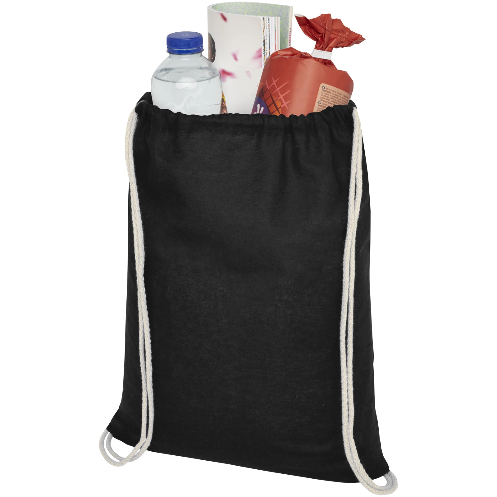 Immagine Sacca in cotone 100 g/m² con coulisse Oregon - 5L
