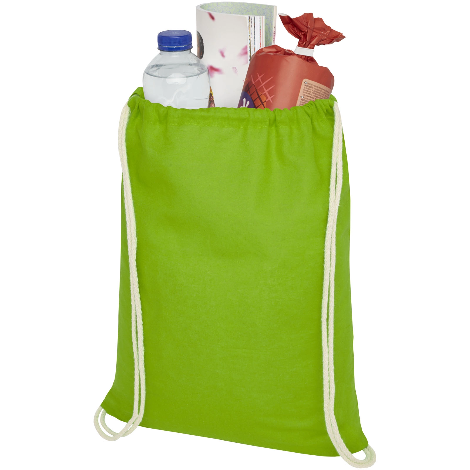 Immagine Sacca in cotone 100 g/m² con coulisse Oregon - 5L
