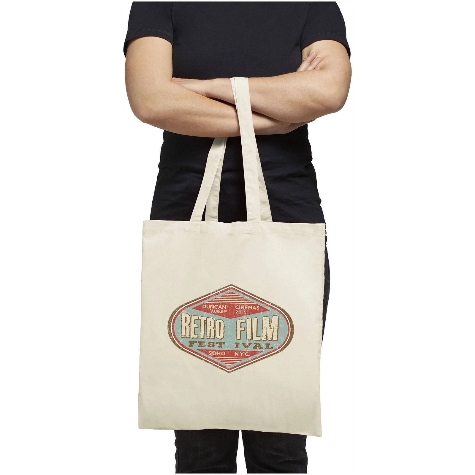 Immagine Shopper in cotone 100 g/m² Carolina - 7L