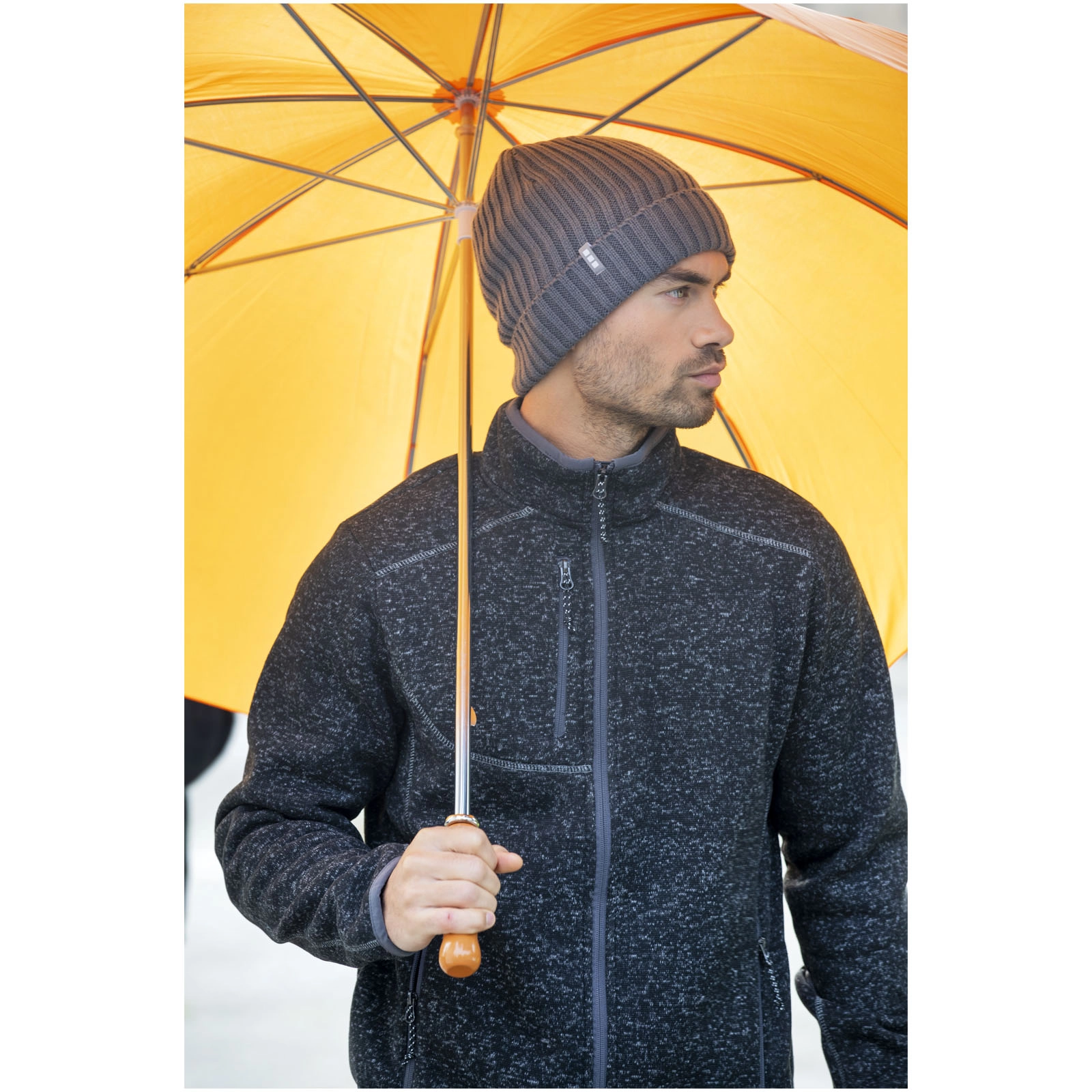 Immagine Ombrello golf Karl da 30'' con manico in legno