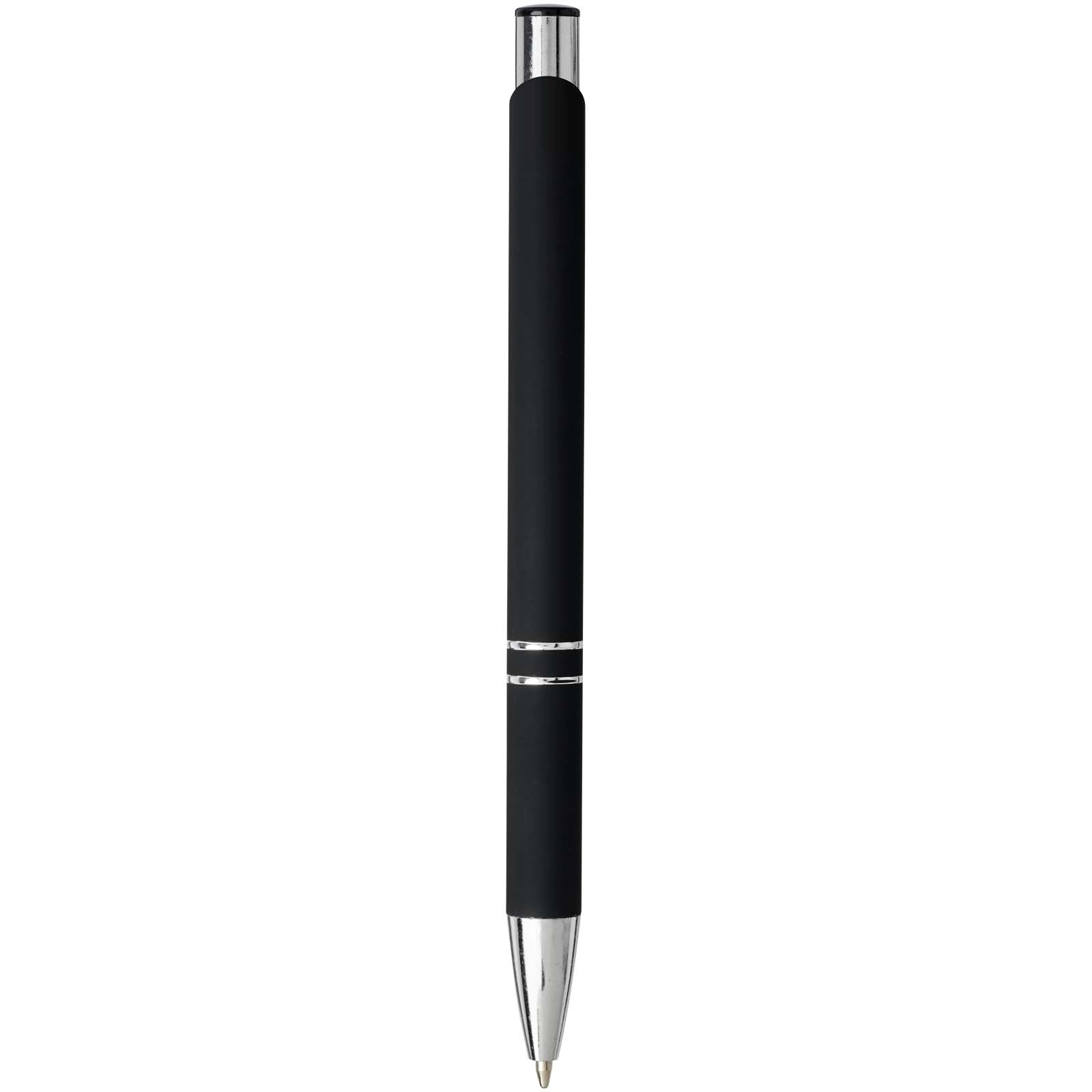 Immagine Penna a sfera a scatto Moneta soft touch (inchiostro nero)