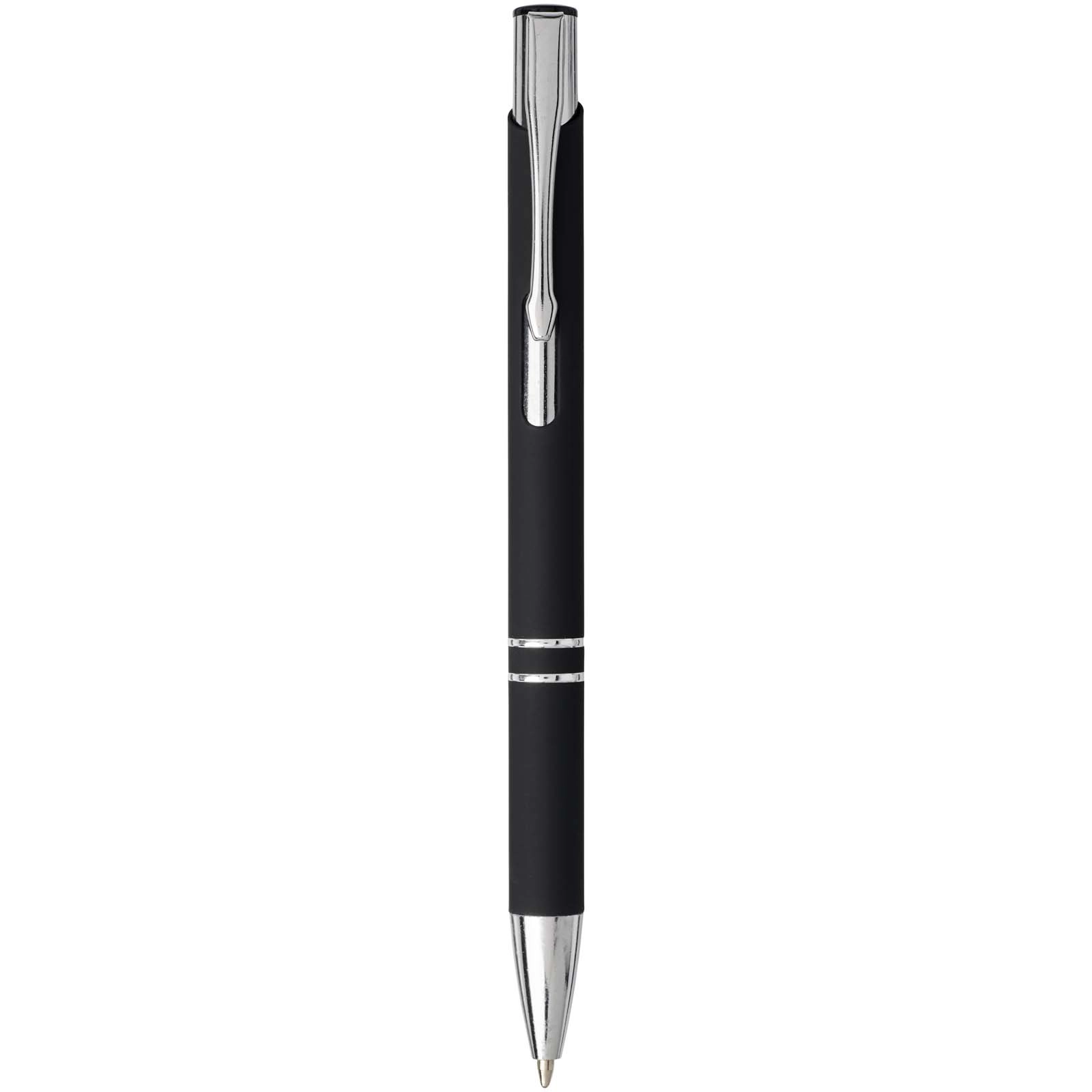 Immagine Penna a sfera a scatto Moneta soft touch (inchiostro nero)
