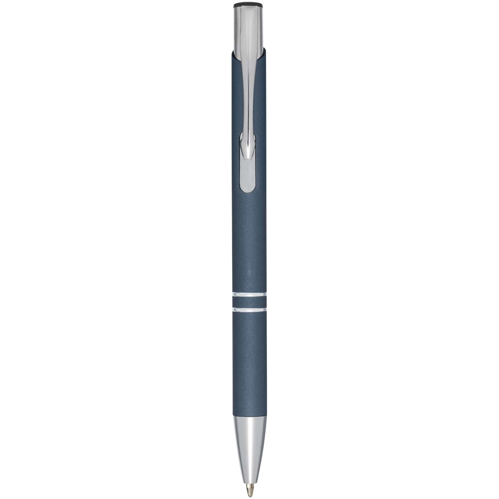 Immagine Penna a sfera a scatto Moneta soft touch (inchiostro nero)