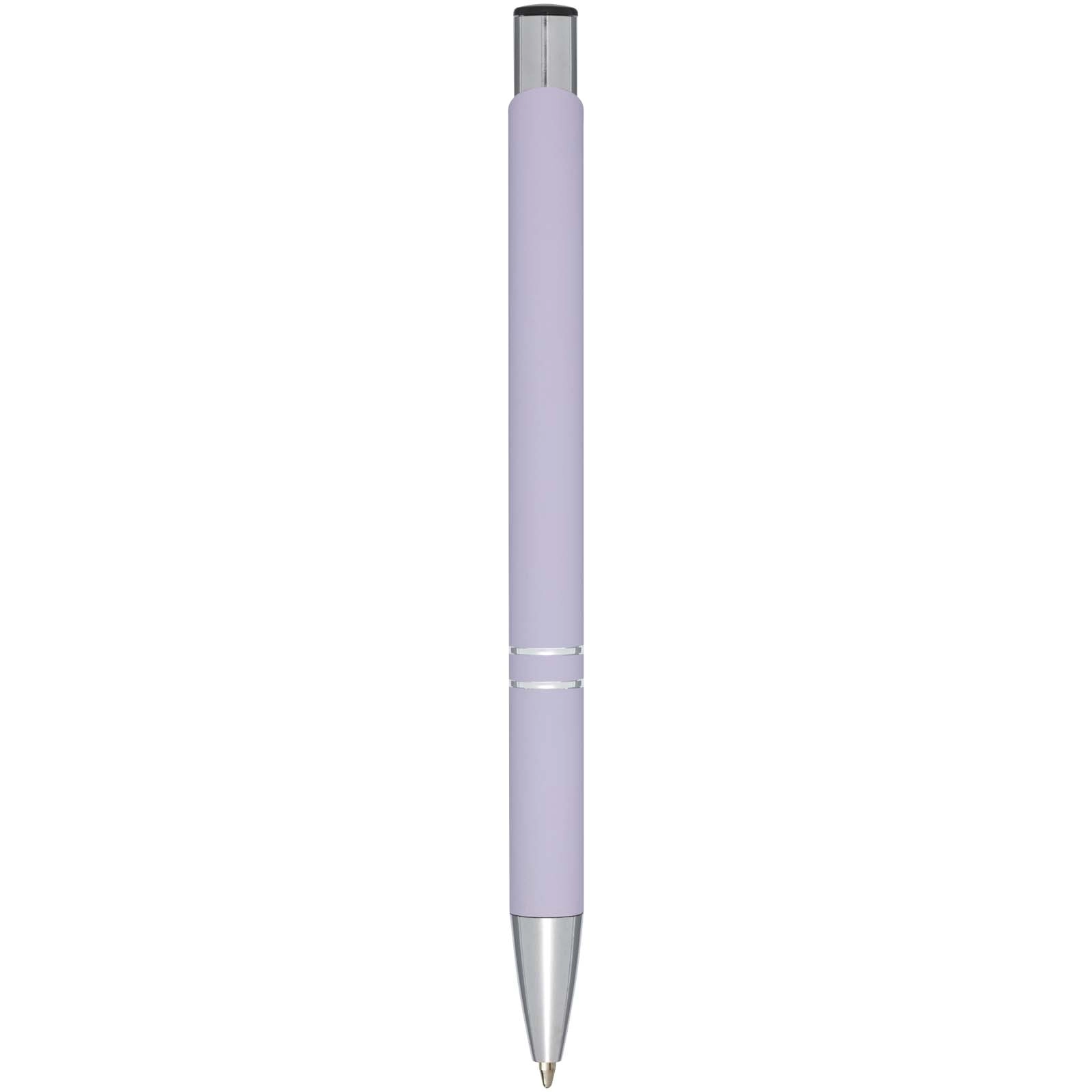 Immagine Penna a sfera a scatto Moneta soft touch (inchiostro nero)