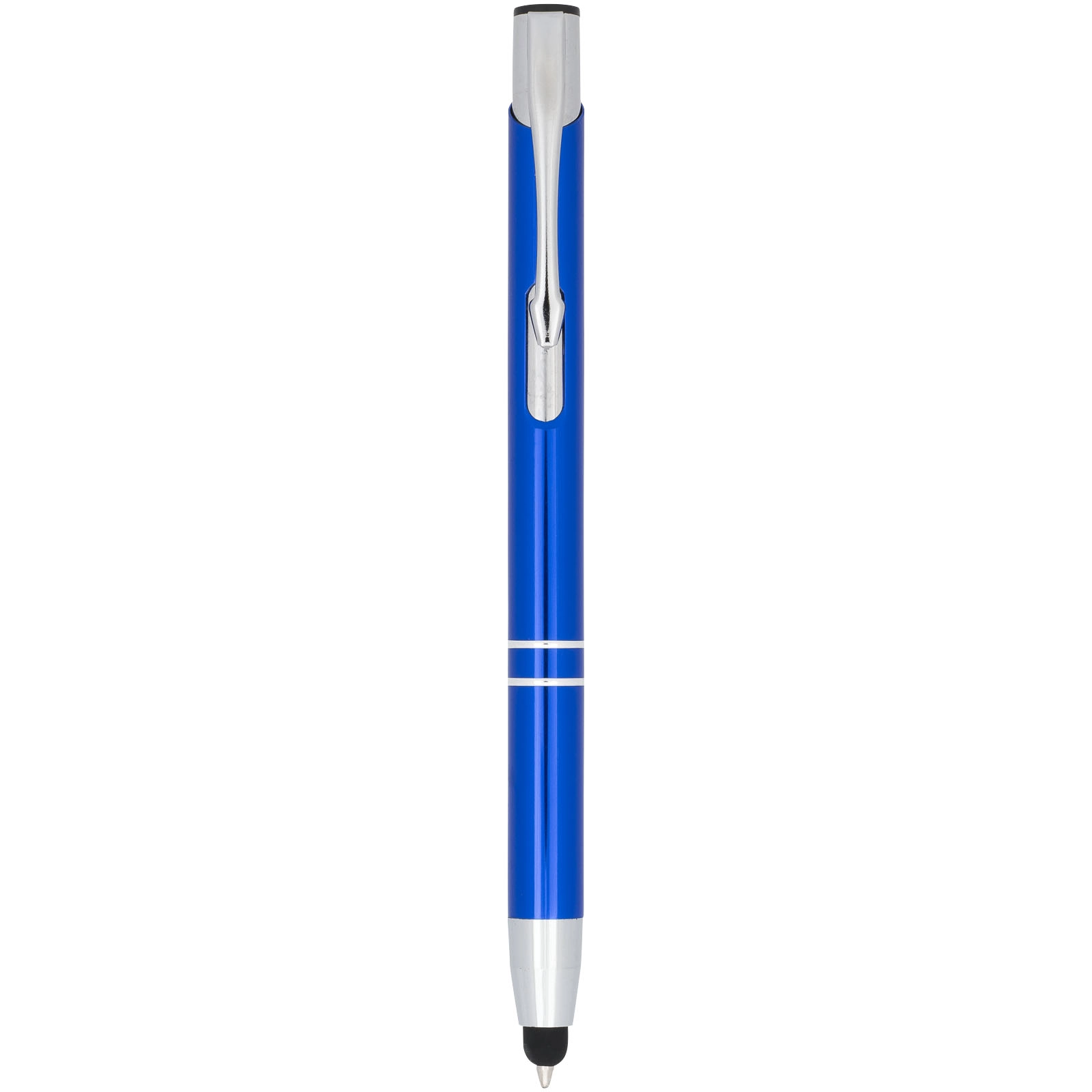 Immagine Penna a sfera metallica con stylus Moneta (inchiostro blu)