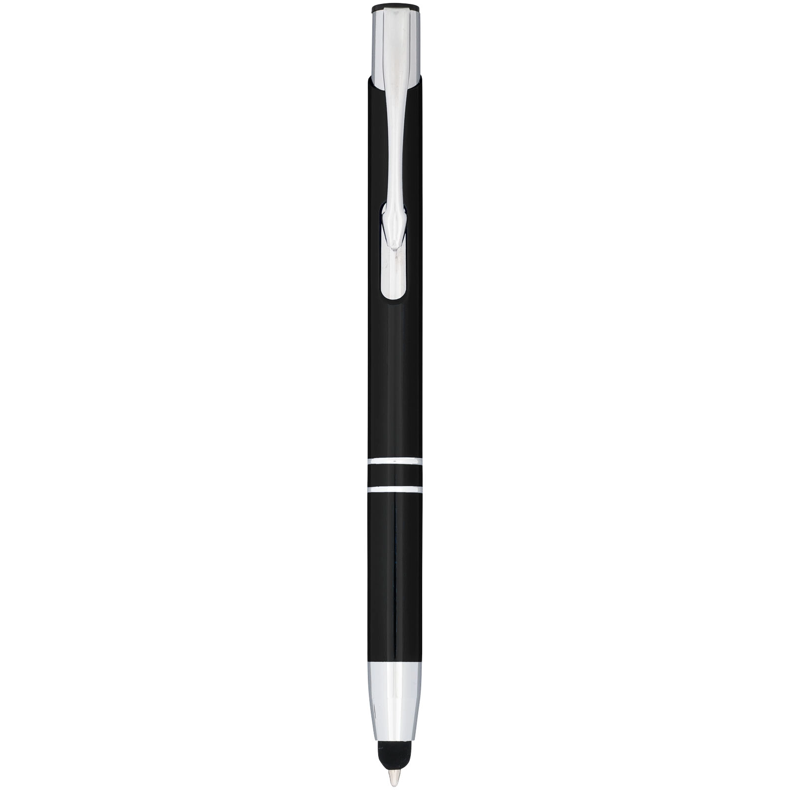 Immagine Penna a sfera metallica con stylus Moneta (inchiostro blu)