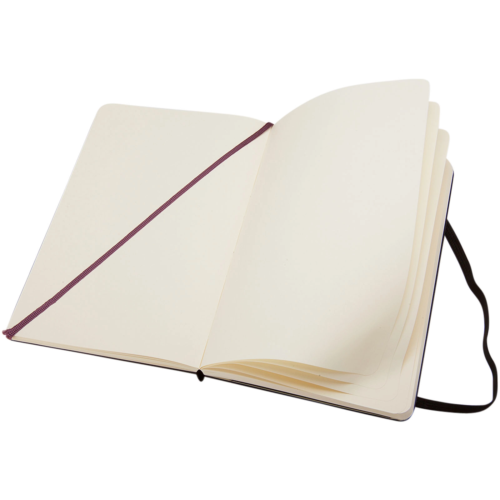 Immagine Blocco note con copertina rigida - pagine bianche Moleskine Classic L