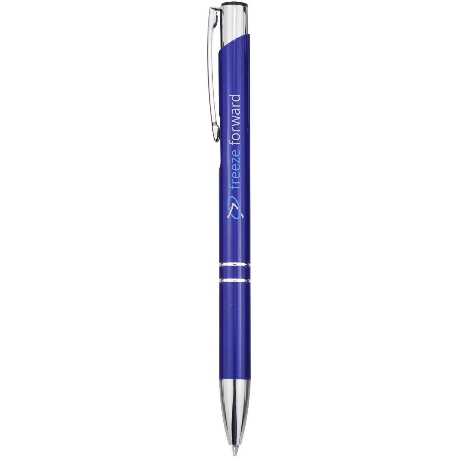 Immagine Penna a sfera a scatto Moneta in alluminio (inchiostro blu)