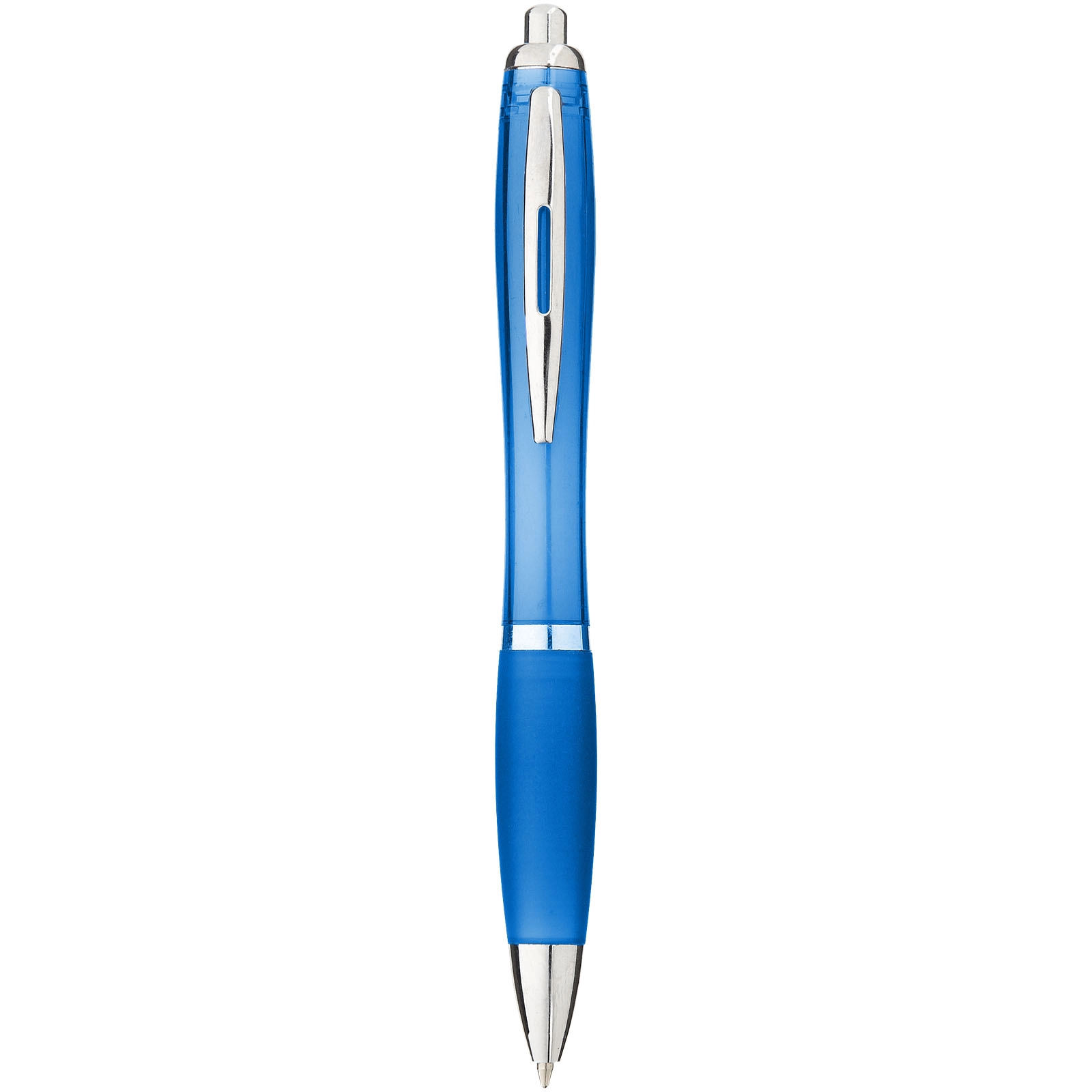 Immagine Penna a sfera con fusto e impugnatura colorati Nash (inchiostro blu)