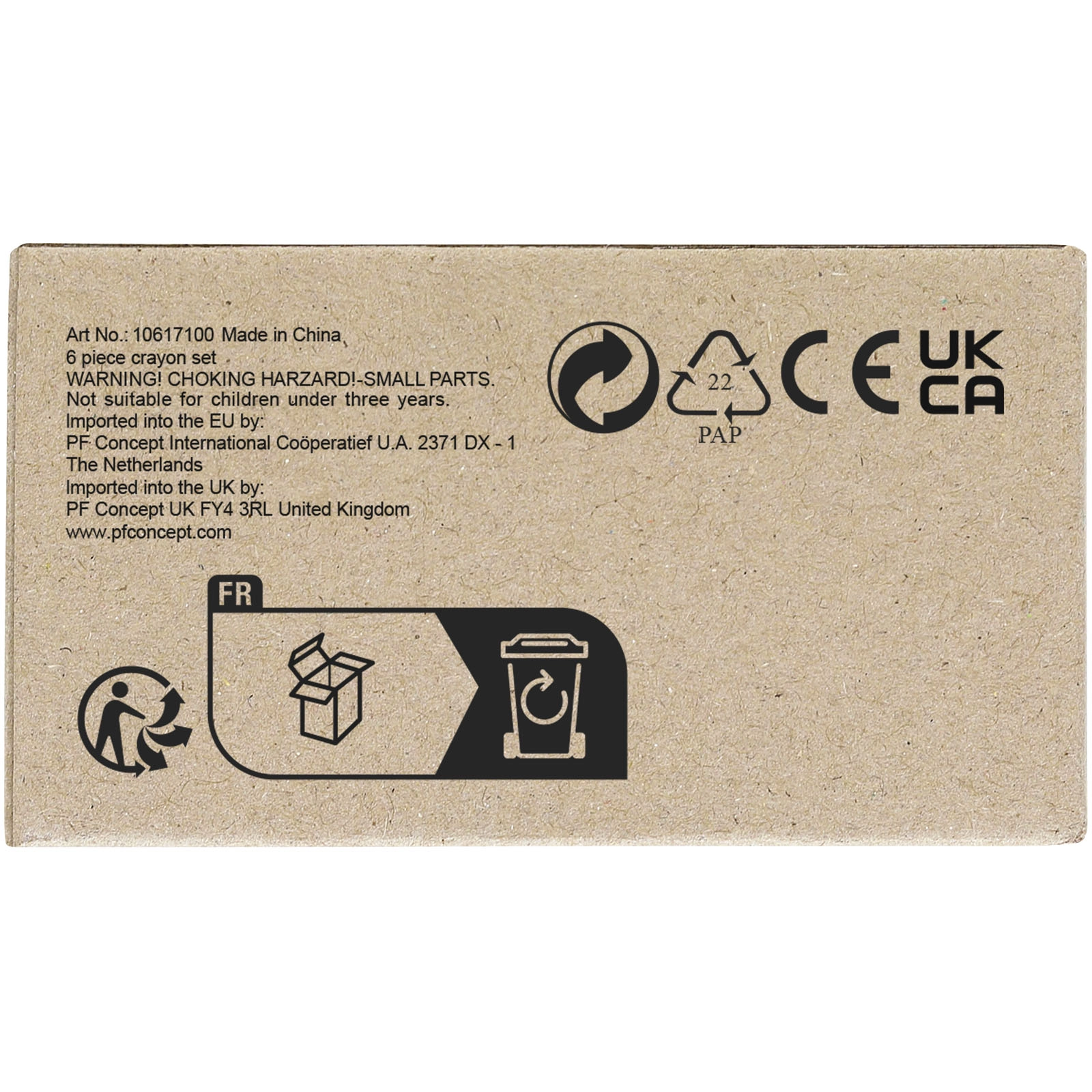 Immagine Set pastelli a cera colorati 6 pezzi Ayo