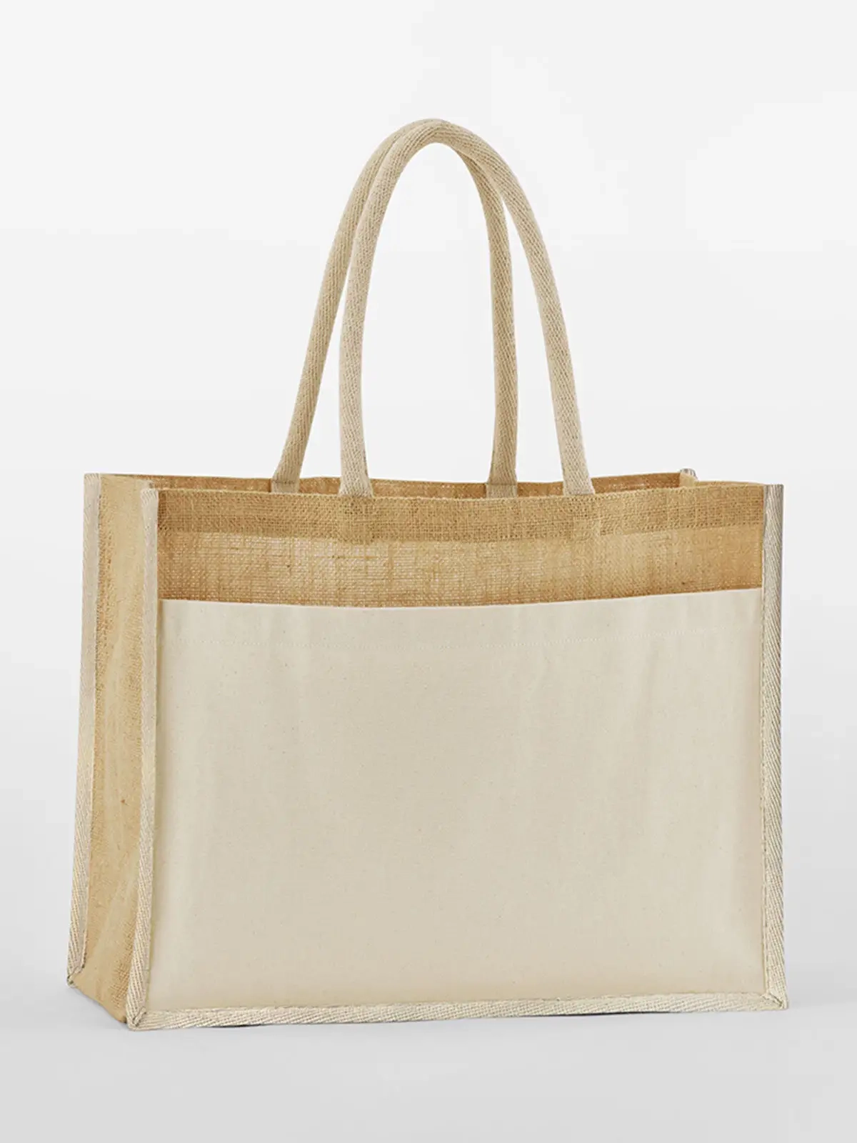 Immagine Cotton Pocket Natural Starched Jute Shopper