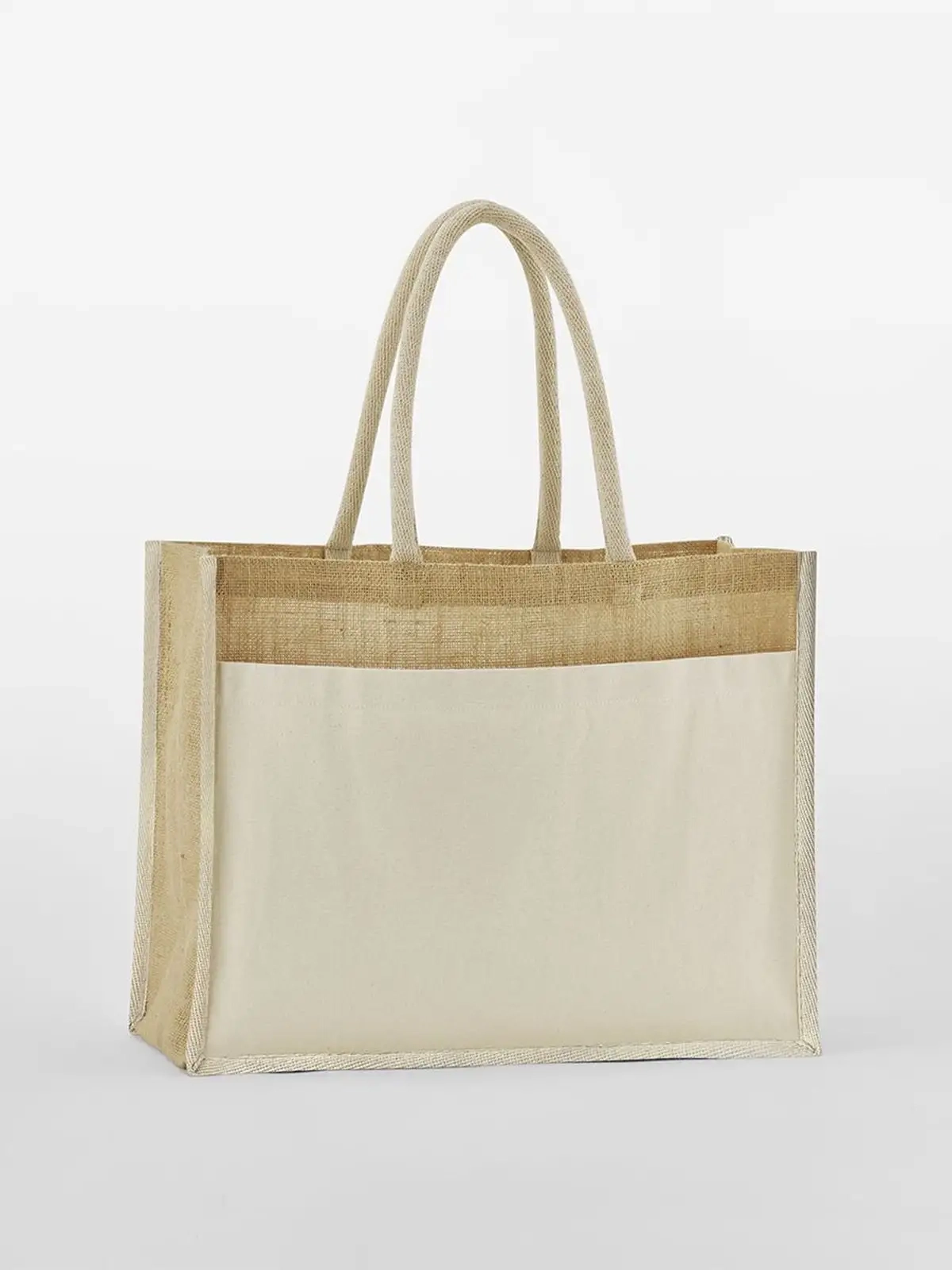 Immagine Cotton Pocket Natural Starched Jute Shopper