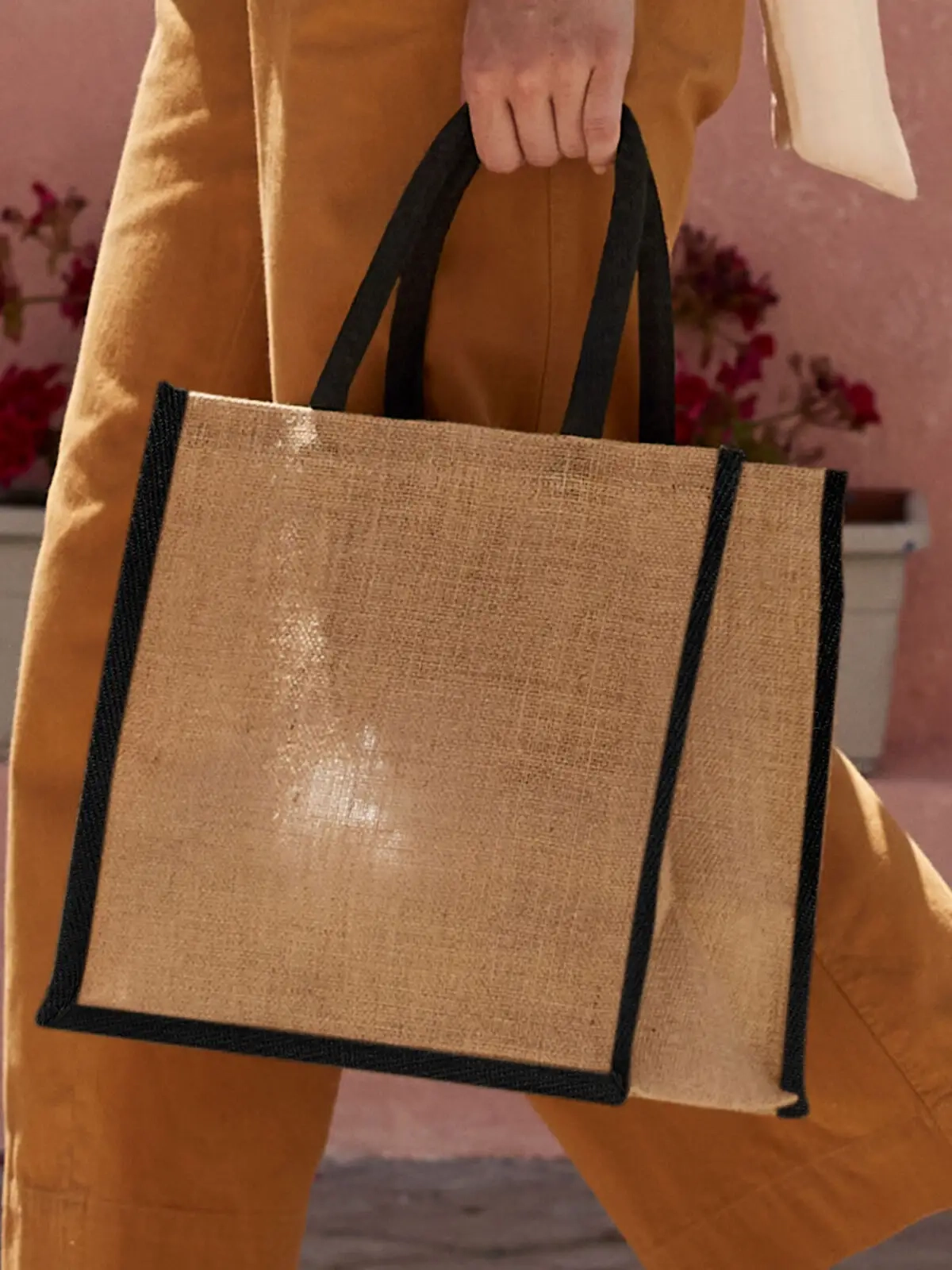 Immagine Natural Starched Jute Midi Tote