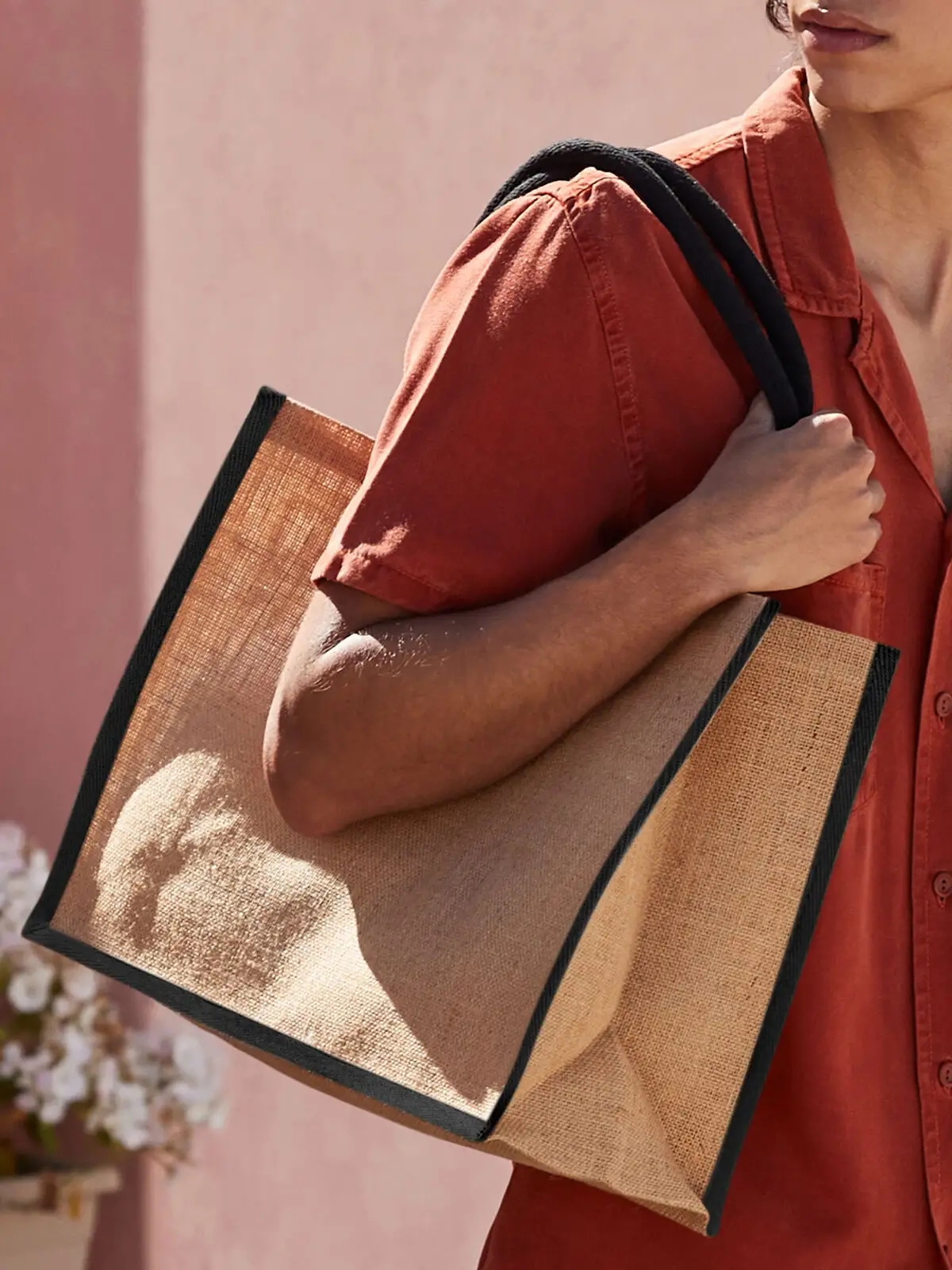 Immagine Natural Starched Jute Classic Shopper