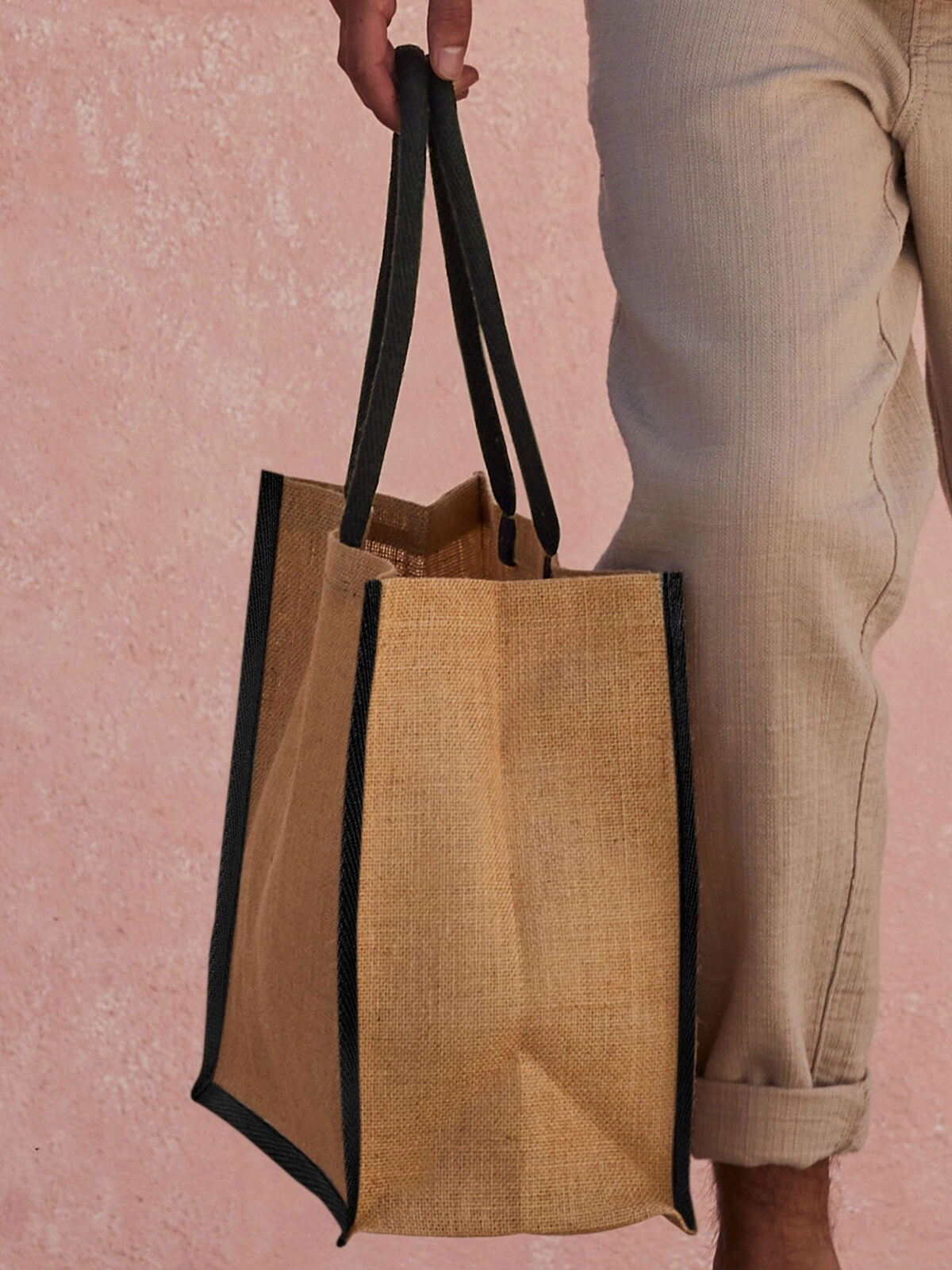 Immagine Natural Starched Jute Classic Shopper