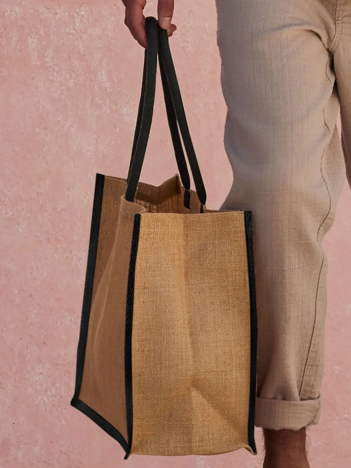 Immagine Natural Starched Jute Classic Shopper