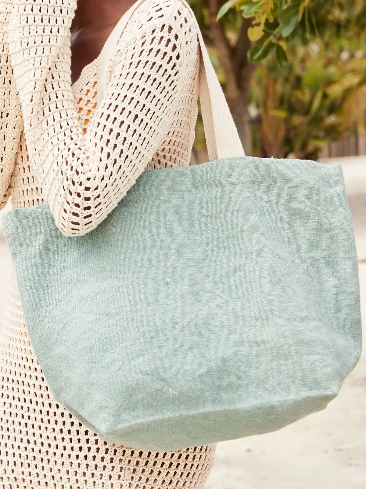 Immagine Soft Washed Jute Beach Bag 