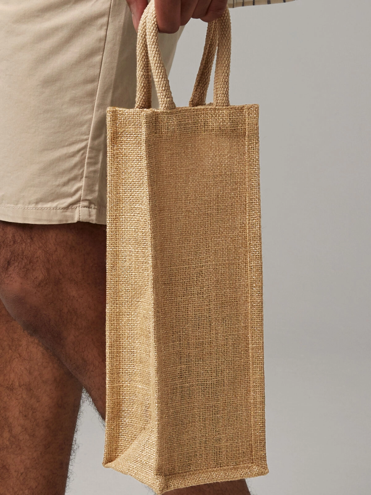 Immagine Shimmer Jute Bottle Bag