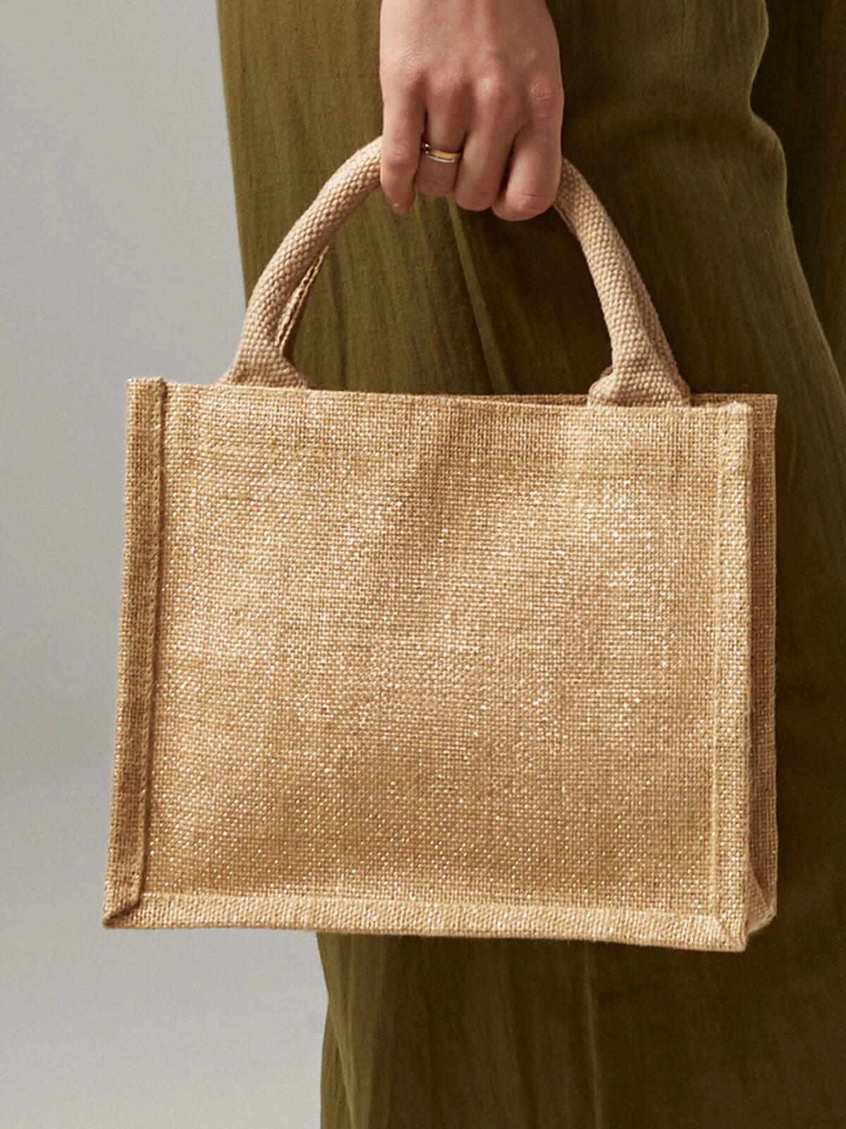 Immagine Shimmer Jute Mini Gift Bag