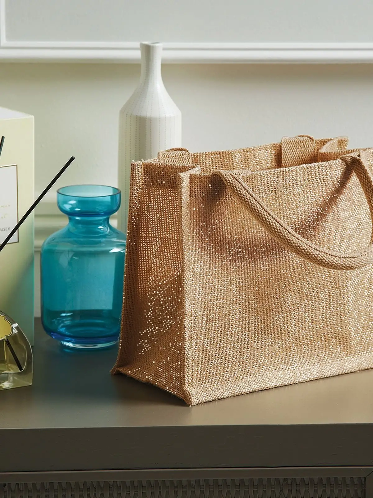 Immagine Shimmer Jute Mini Gift Bag
