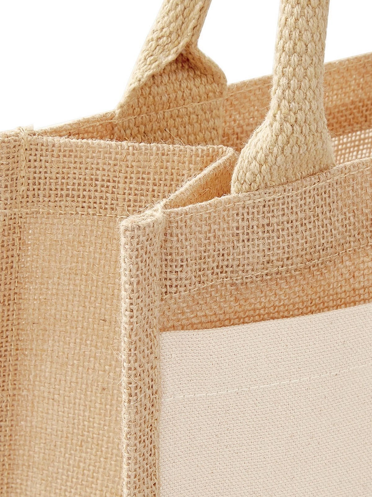 Immagine Cotton Pocket Jute Midi Tote