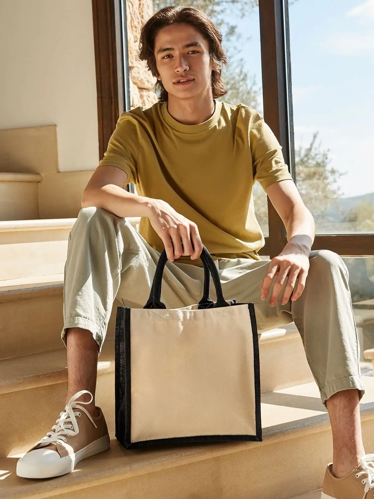 Immagine Printers Midi Jute Tote