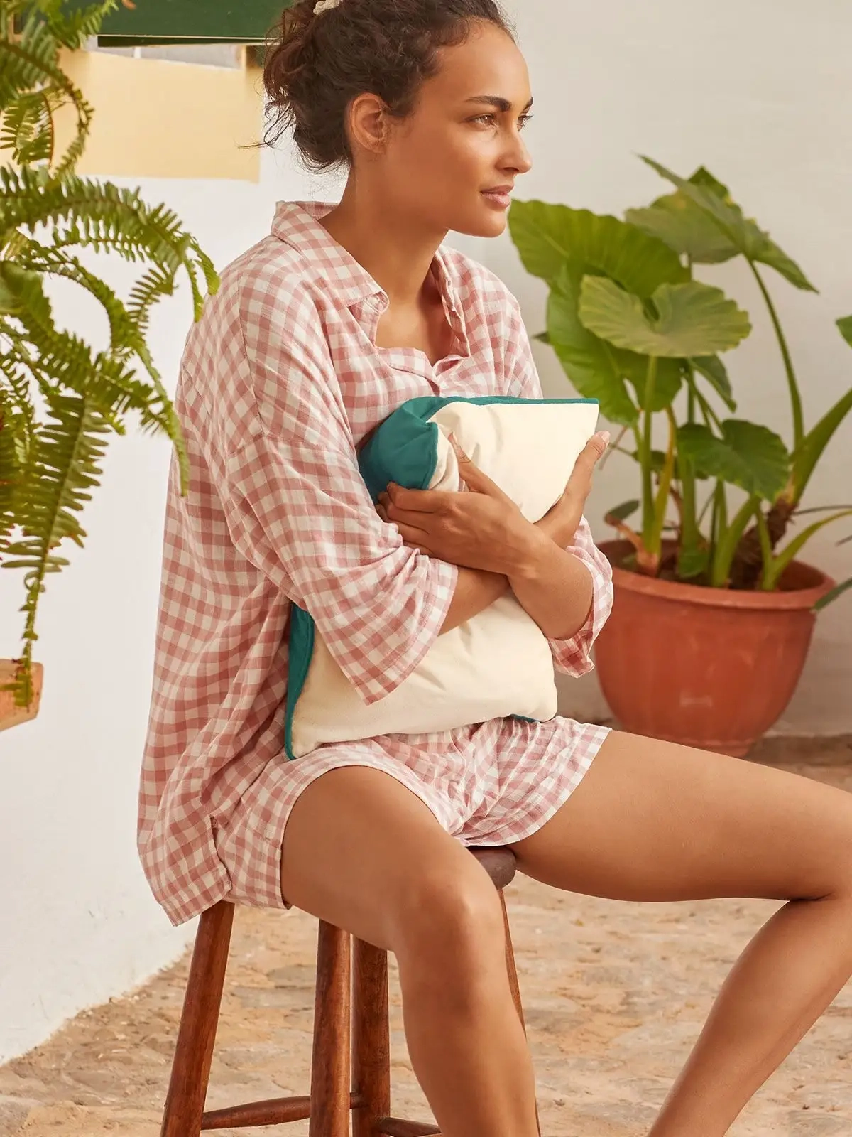 Immagine Cuscino di cotone - Fairtrade Cotton Piped Cushion Cover