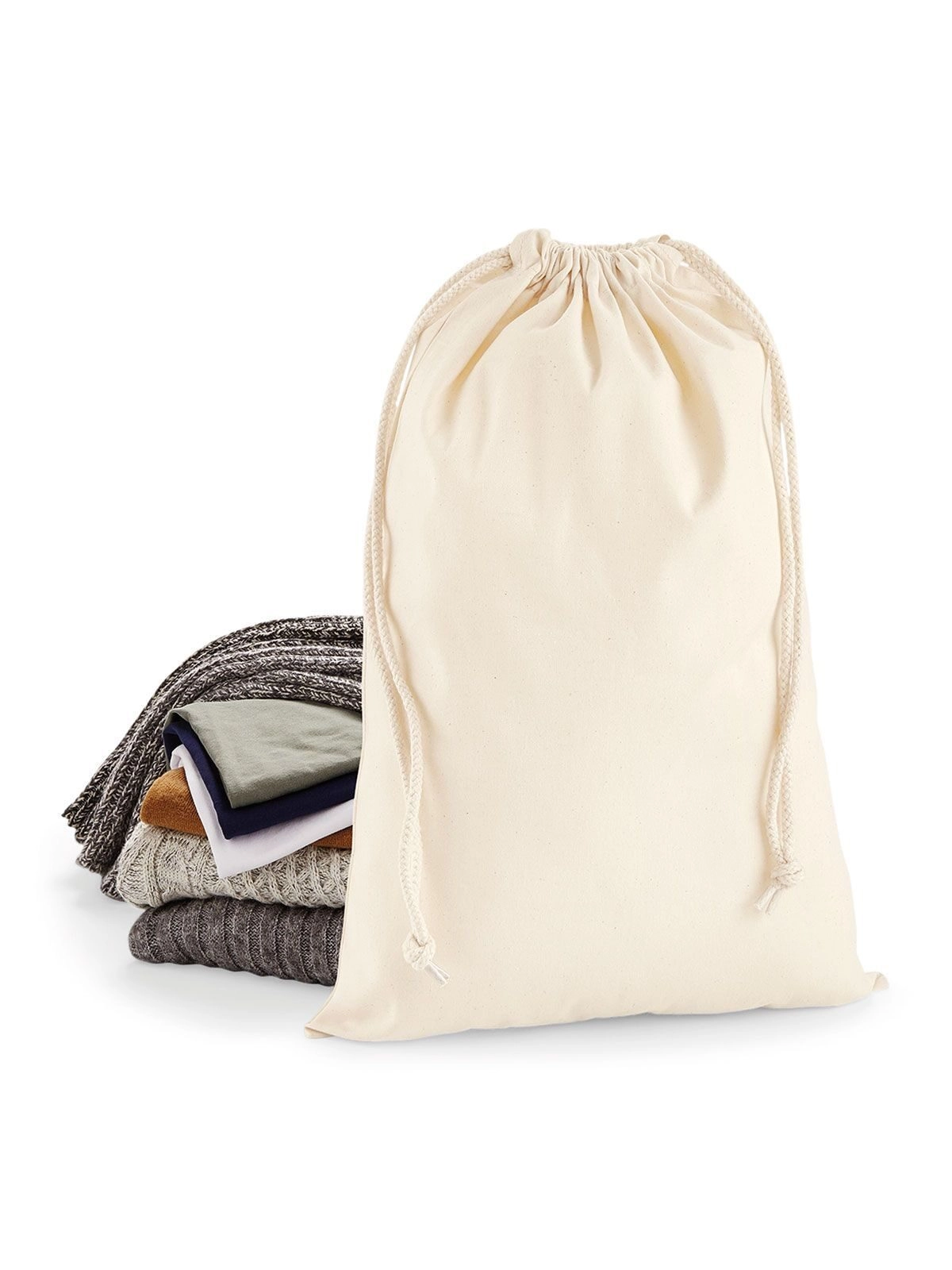 Immagine Sacchetti con chiusura a doppia coulisse - Premium Cotton Stuff Bag L