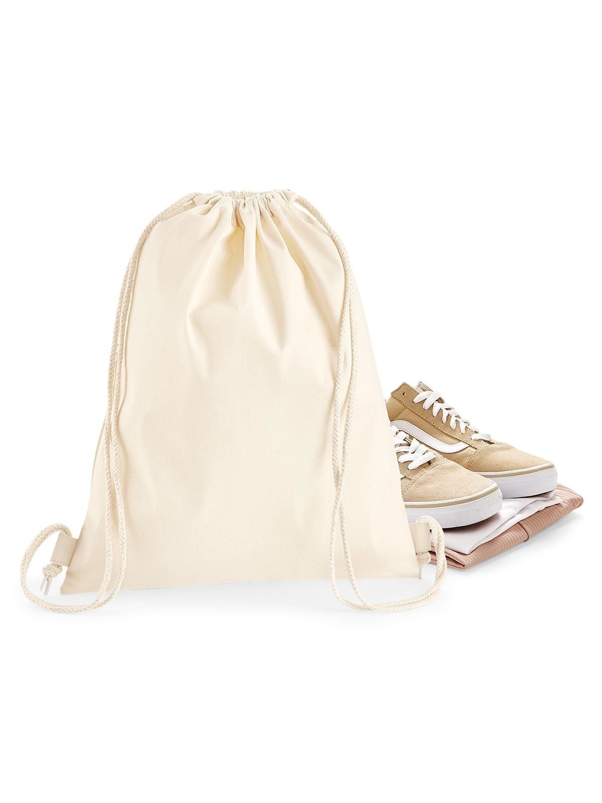 Immagine Sacca con chiusura a cordino. - Premium Cotton Gymsac
