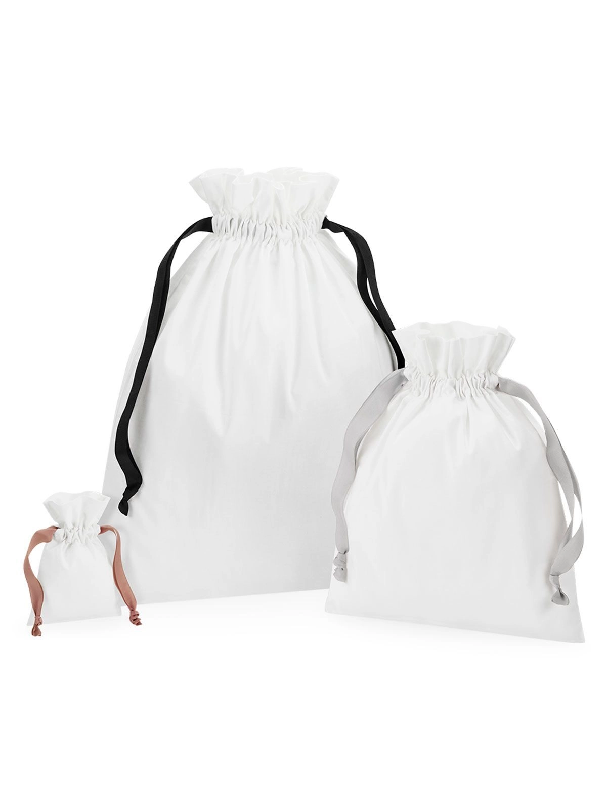 Immagine Sacca in Cottone Gift Bag With Ribbon Drawstring