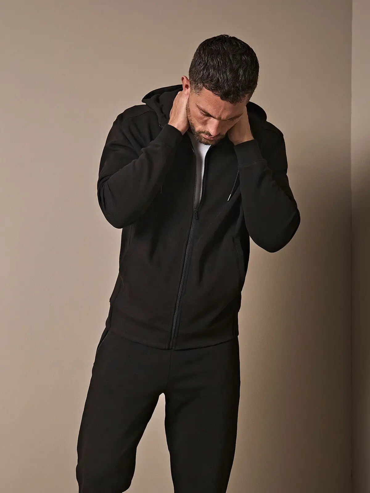 Immagine Ribbed Interlock Hooded Full Zip