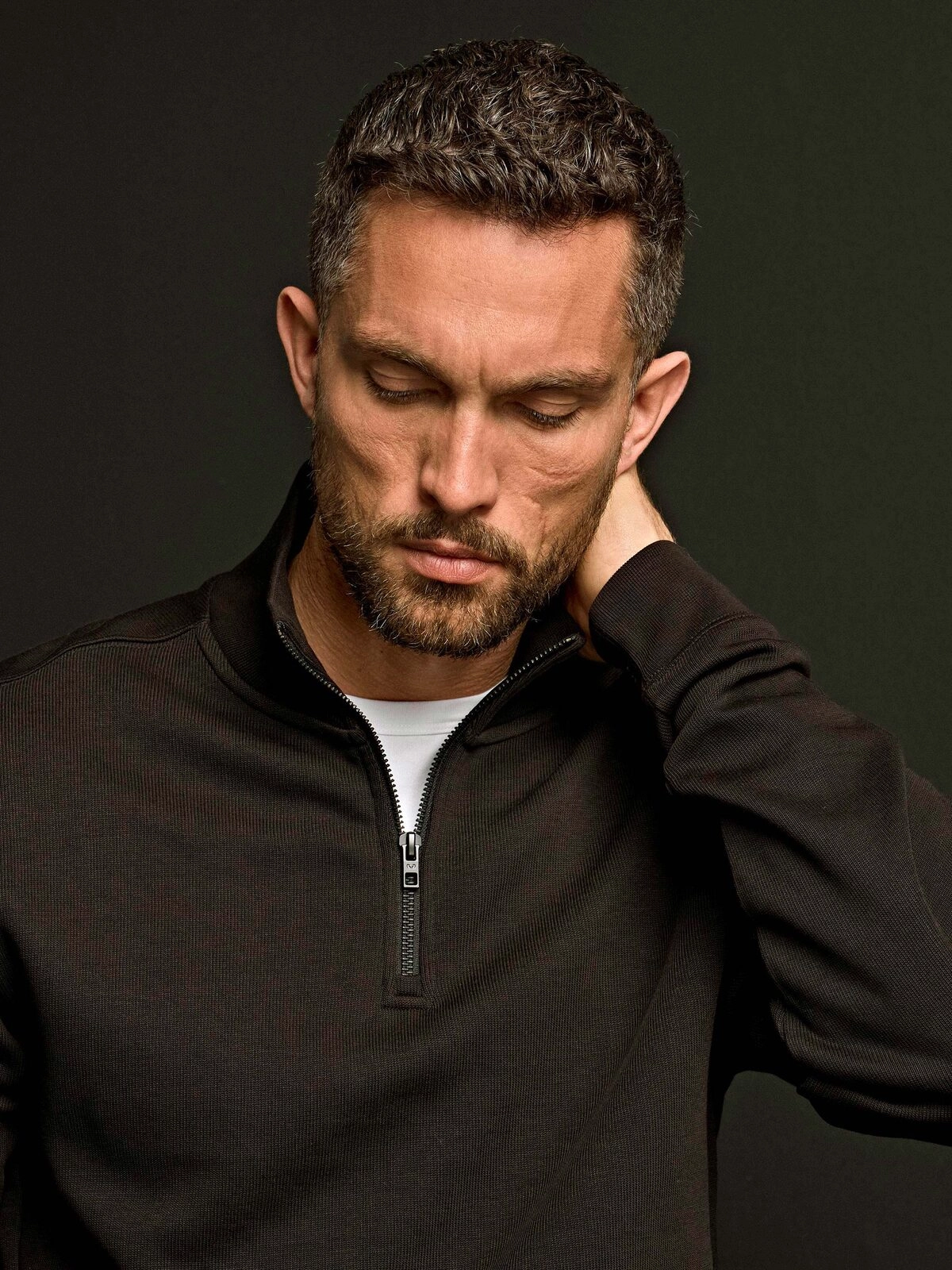 Immagine Ribbed Interlock Half Zip