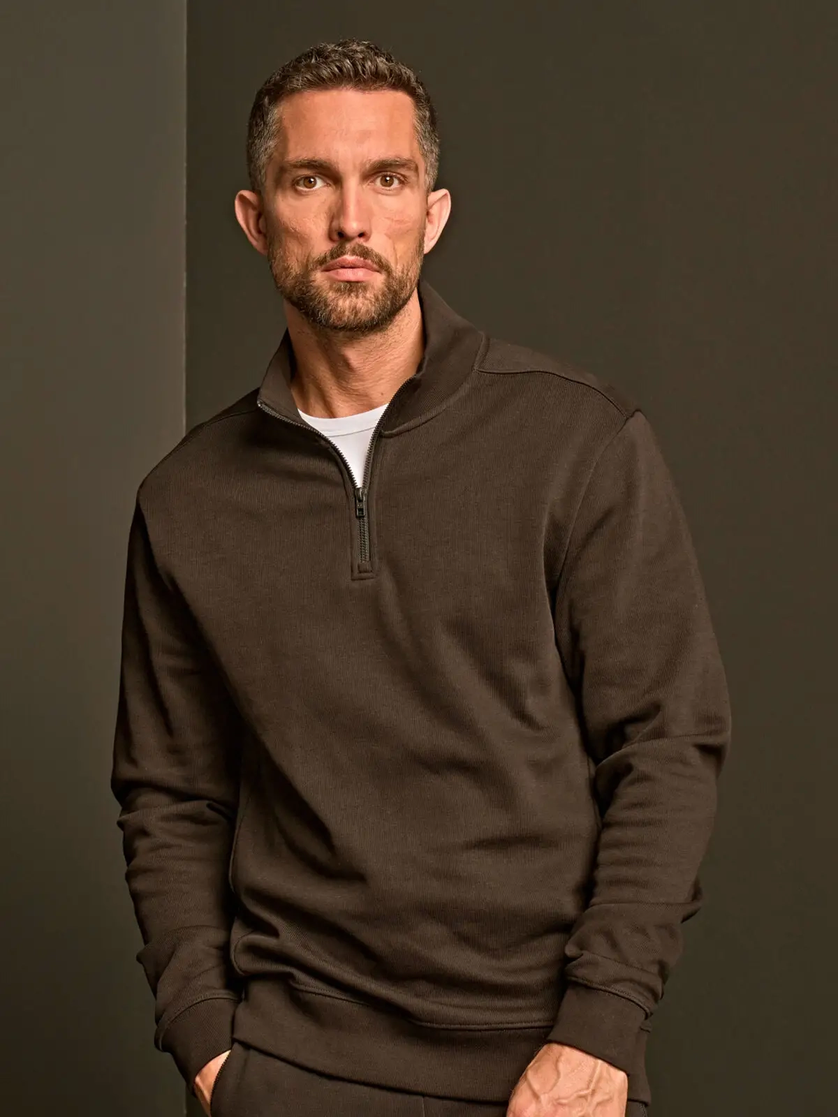 Immagine Ribbed Interlock Half Zip