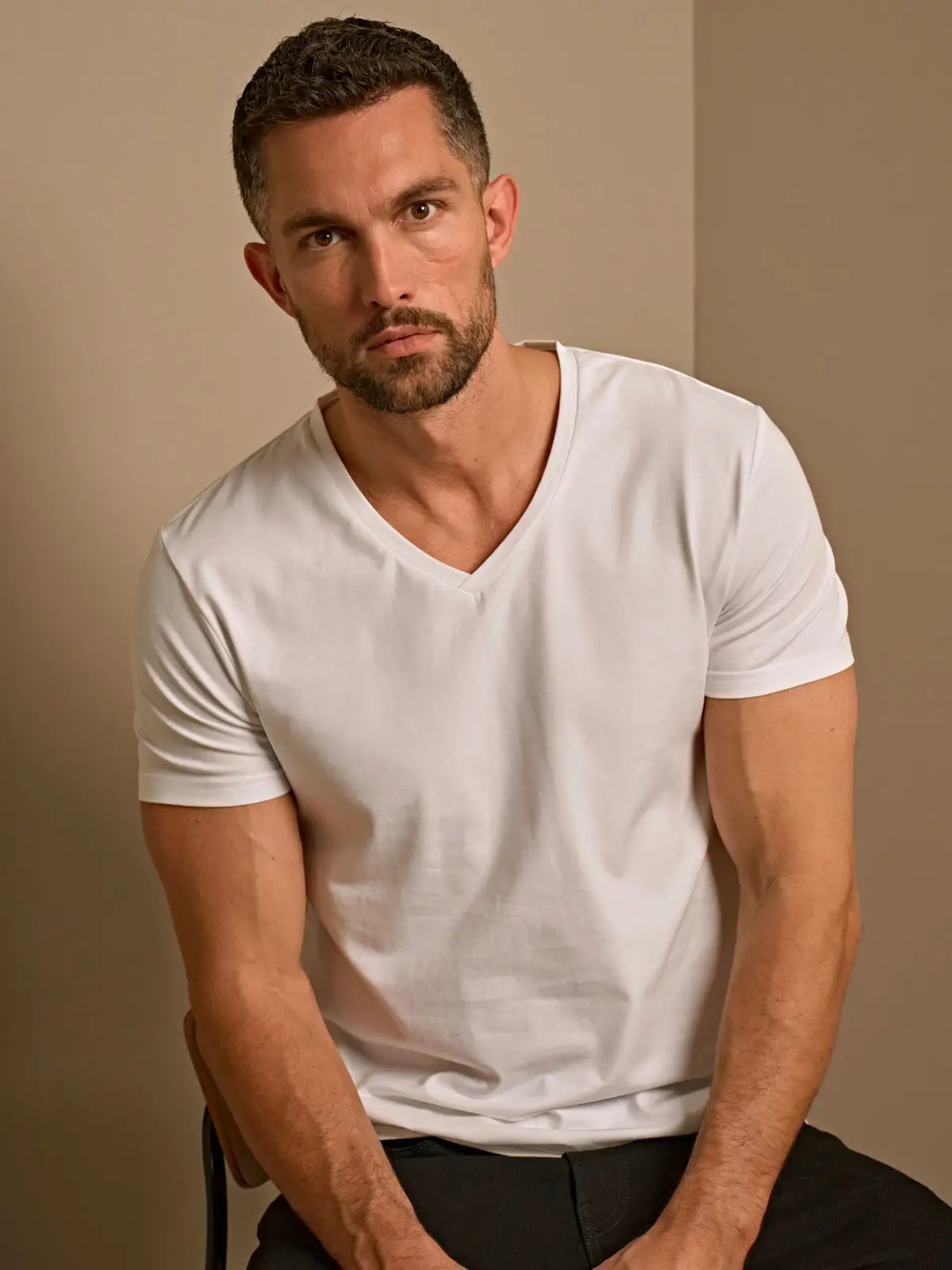 Immagine Men's Stretch V-neck tee
