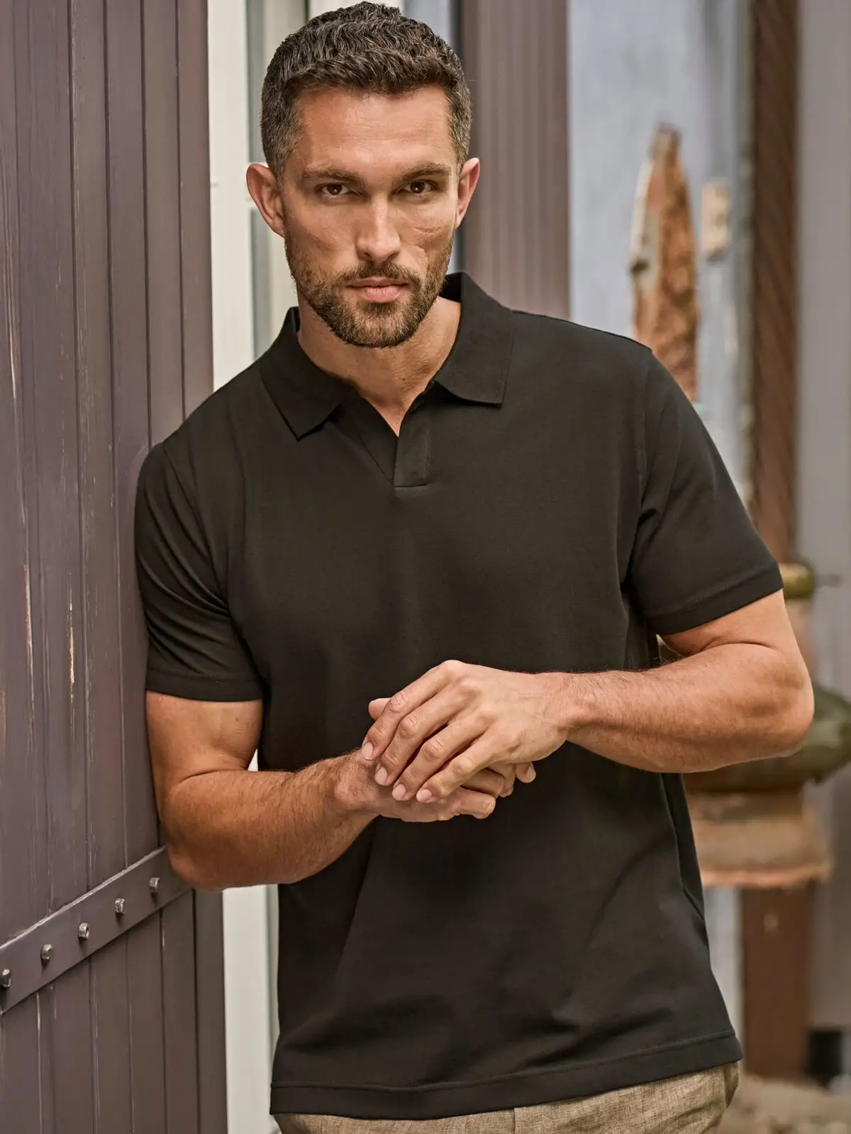 Immagine Luxury Stretch V-Neck Polo