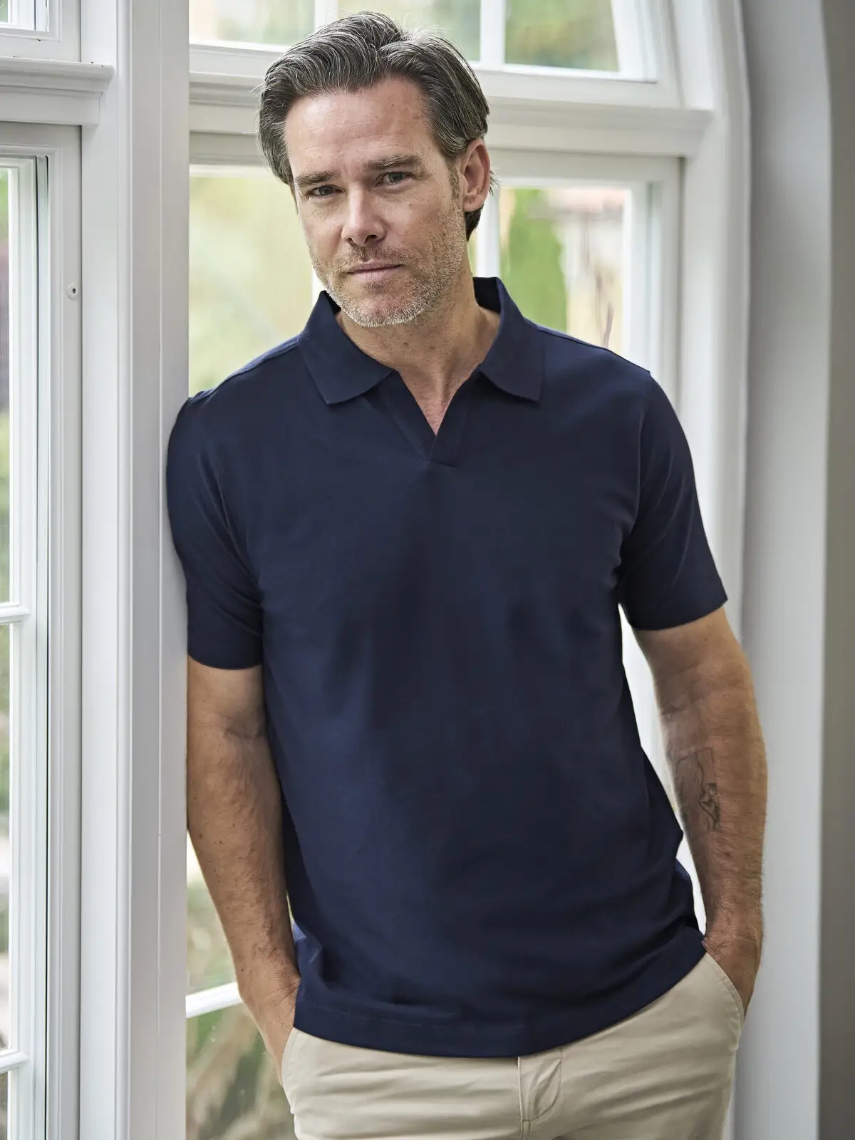 Immagine Luxury Stretch V-Neck Polo