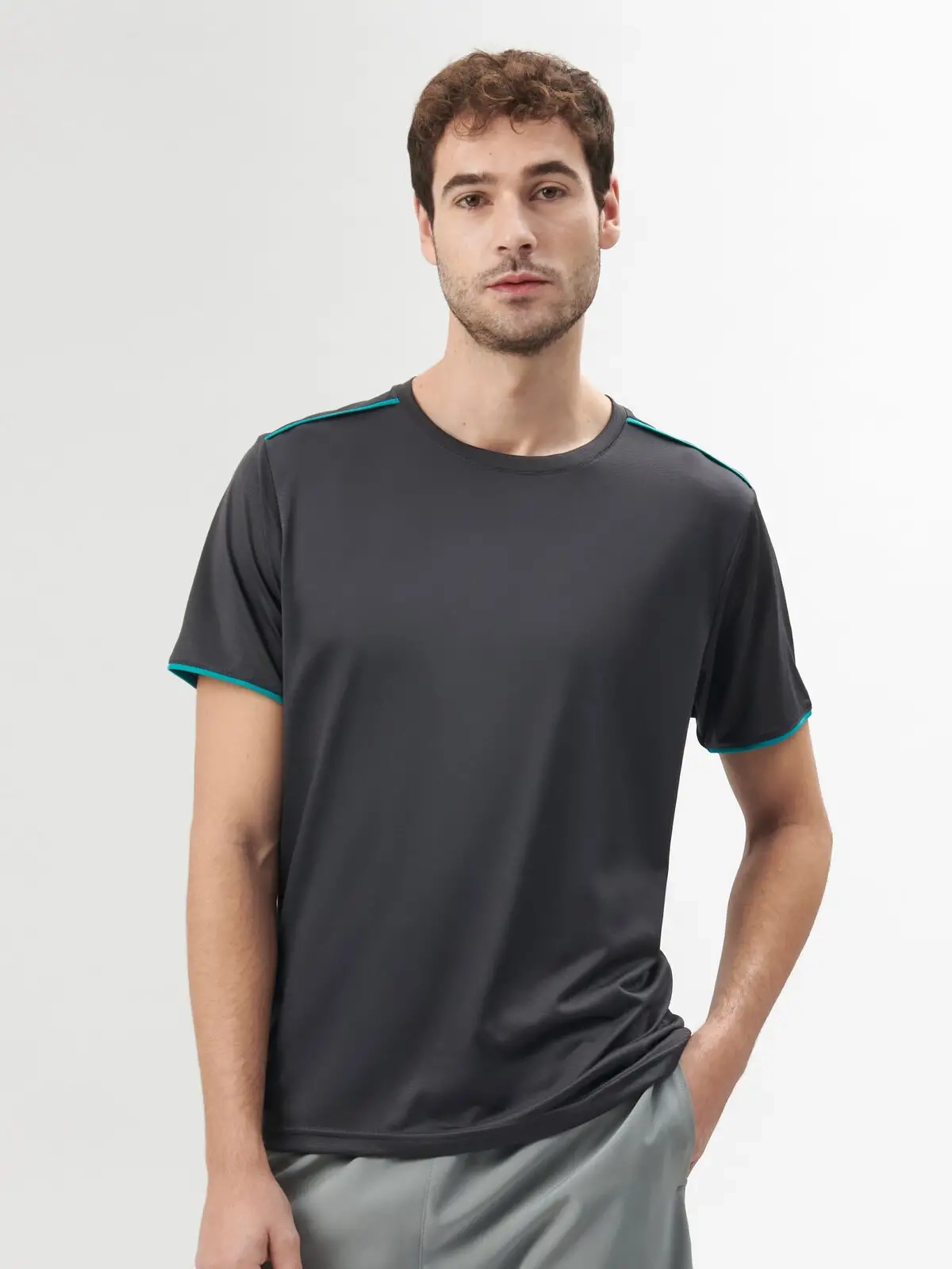 Immagine T-shirt bicolore sport uomo performance Sprintex