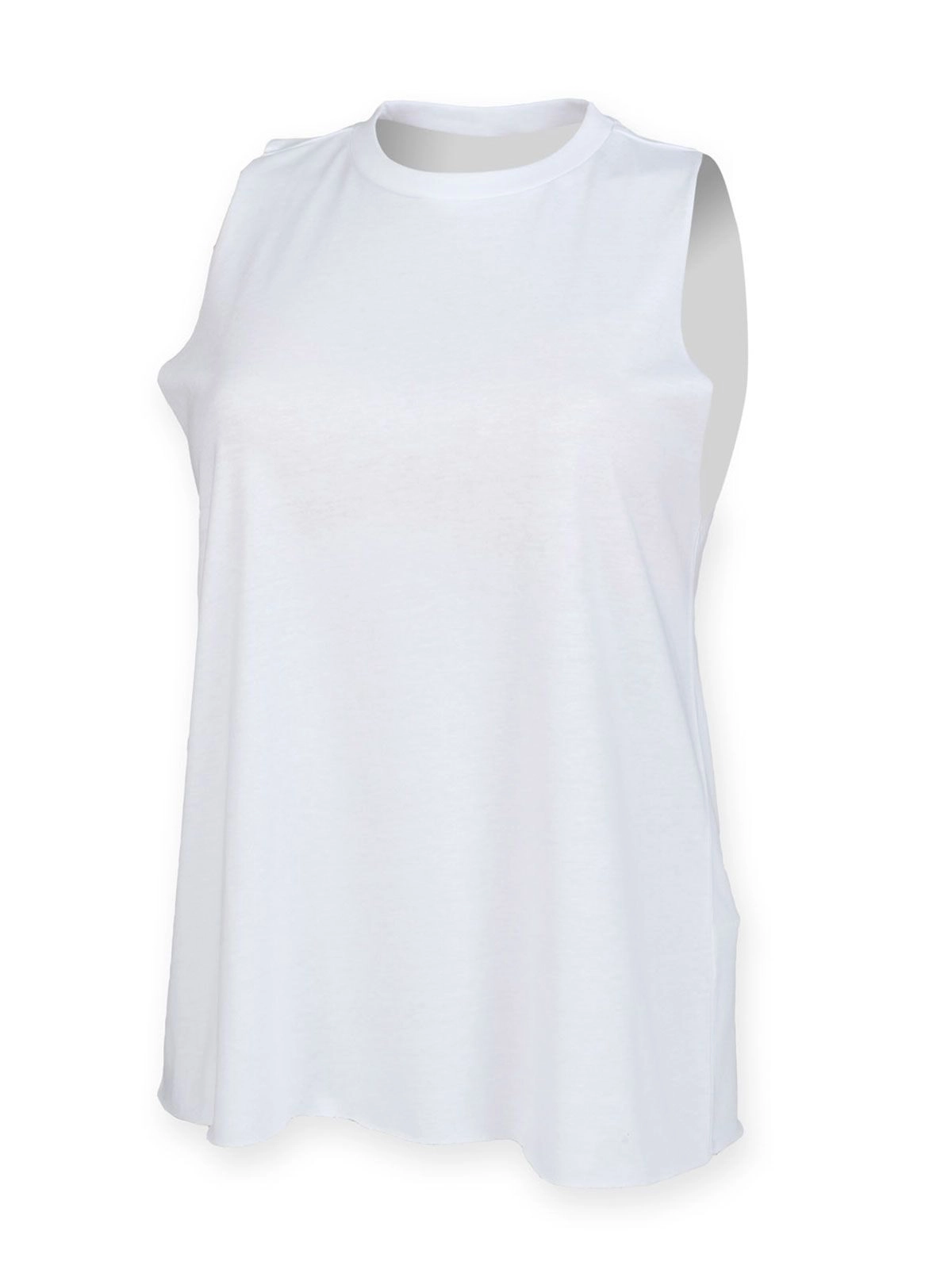 Immagine Women's High Neck Slash Armhole Vest