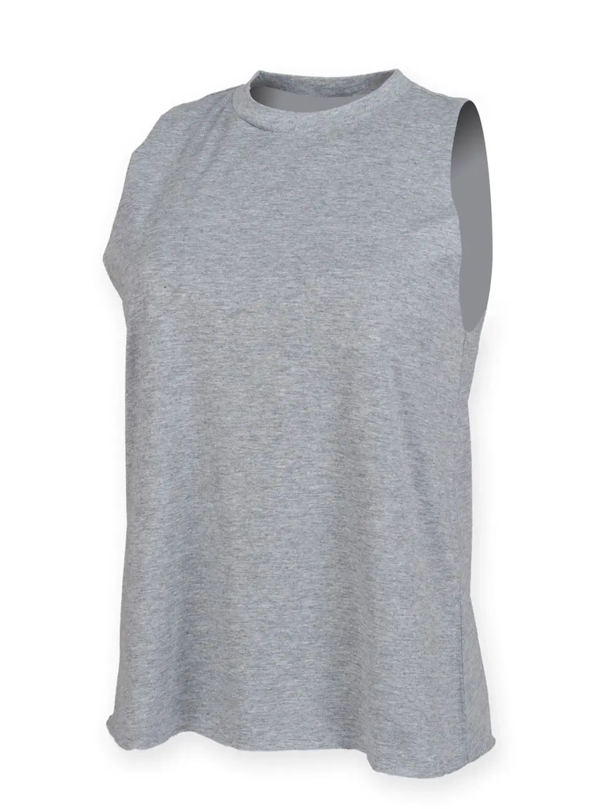 Immagine Women's High Neck Slash Armhole Vest