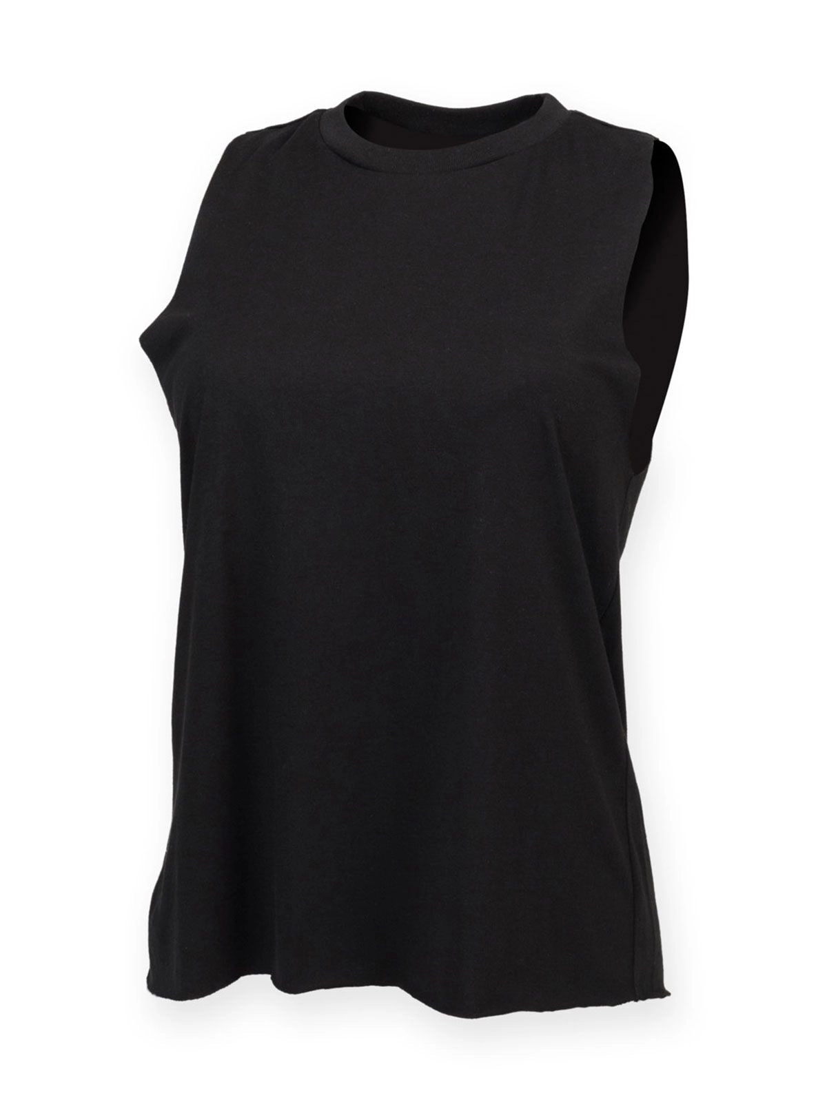 Immagine Women's High Neck Slash Armhole Vest