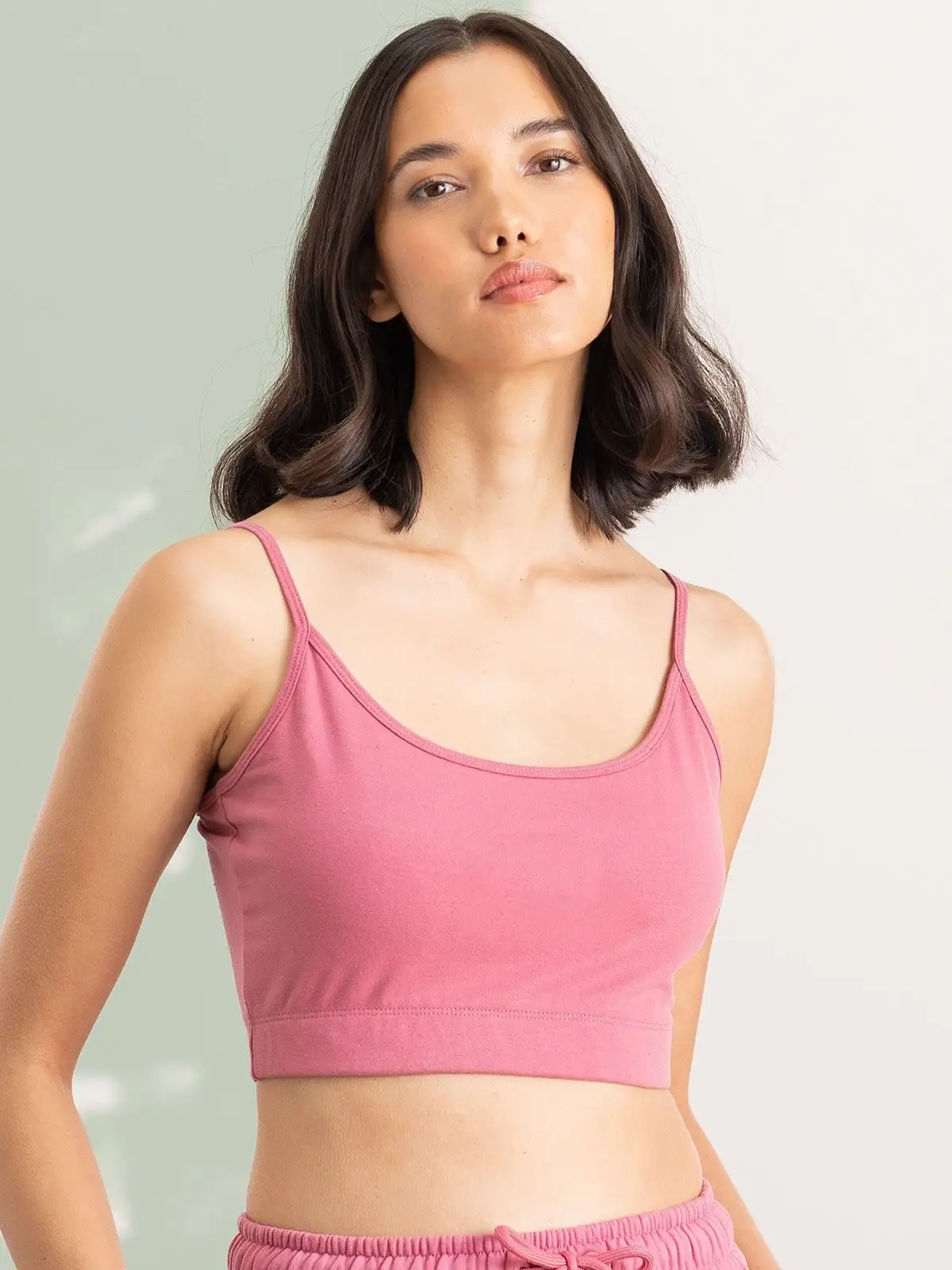 Immagine Women's Sustainable Fashion Cropped Cami Top