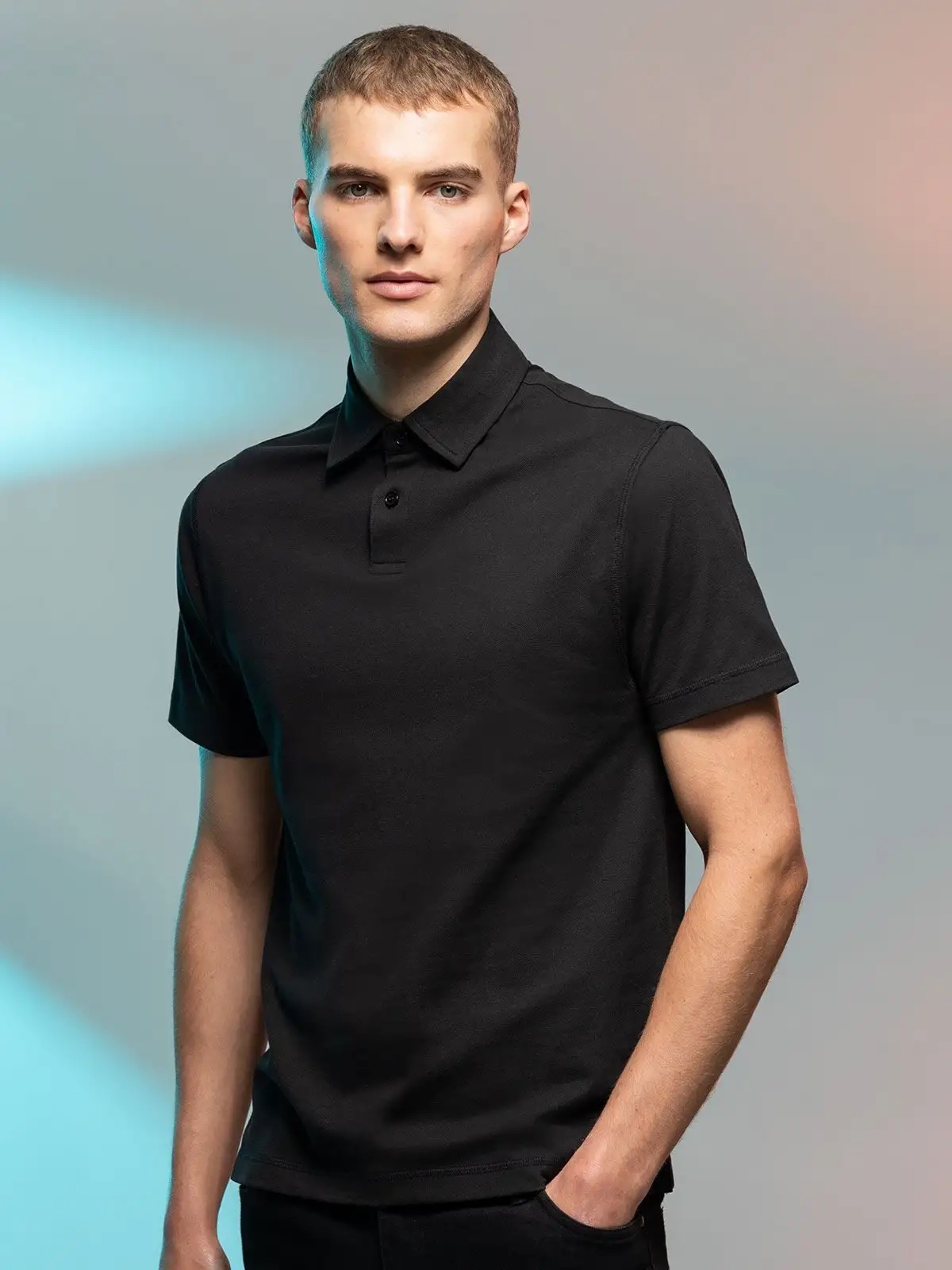 Immagine Men's Short Sleeved Stretch Polo