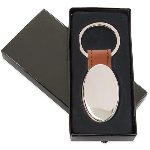 Immagine PORTACHIAVI OVALE METALLO
