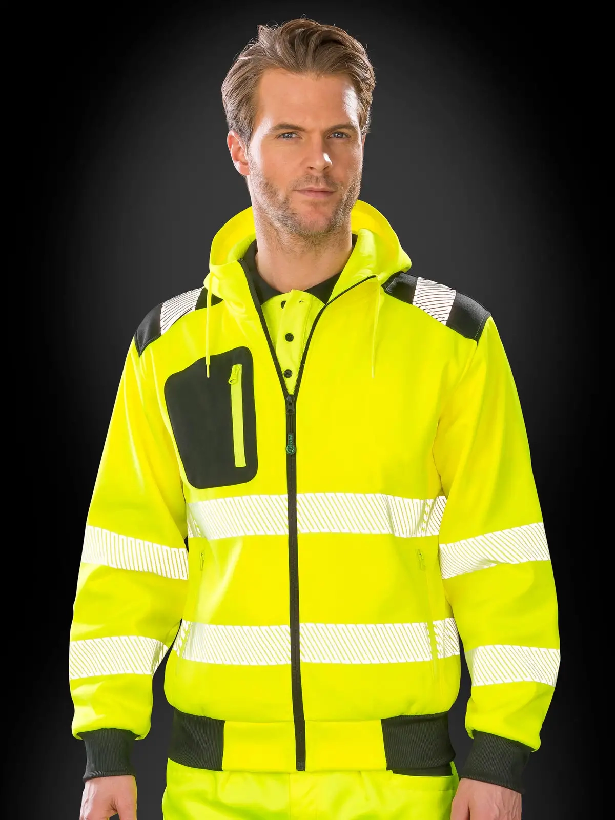 Immagine Recycled Robust Zipped Safety Hoody