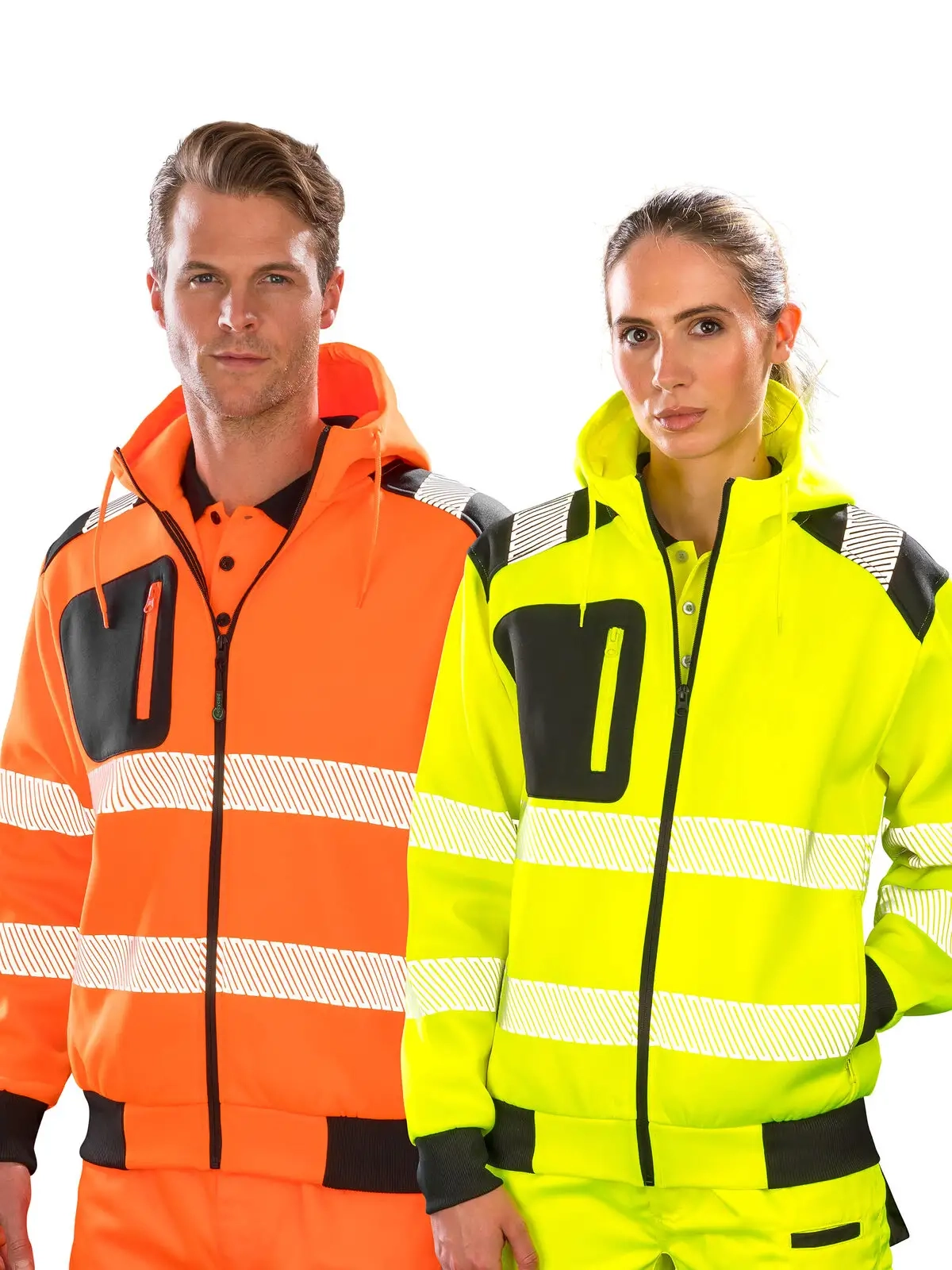 Immagine Recycled Robust Zipped Safety Hoody